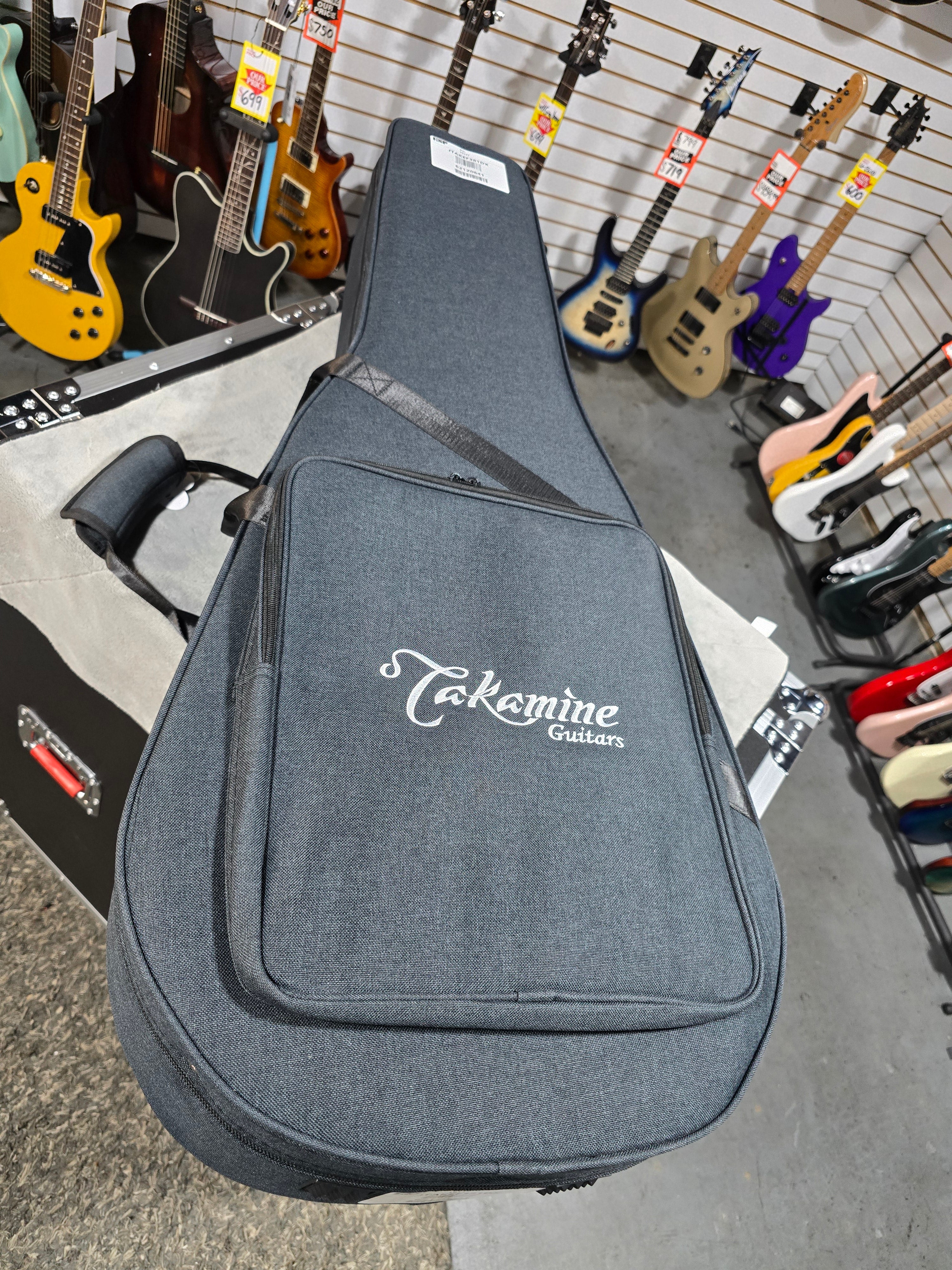 Takamine JEF381DX 12-string Dreadnought Acoustic Guitar - Black w/OSSC & PLEK*D #641