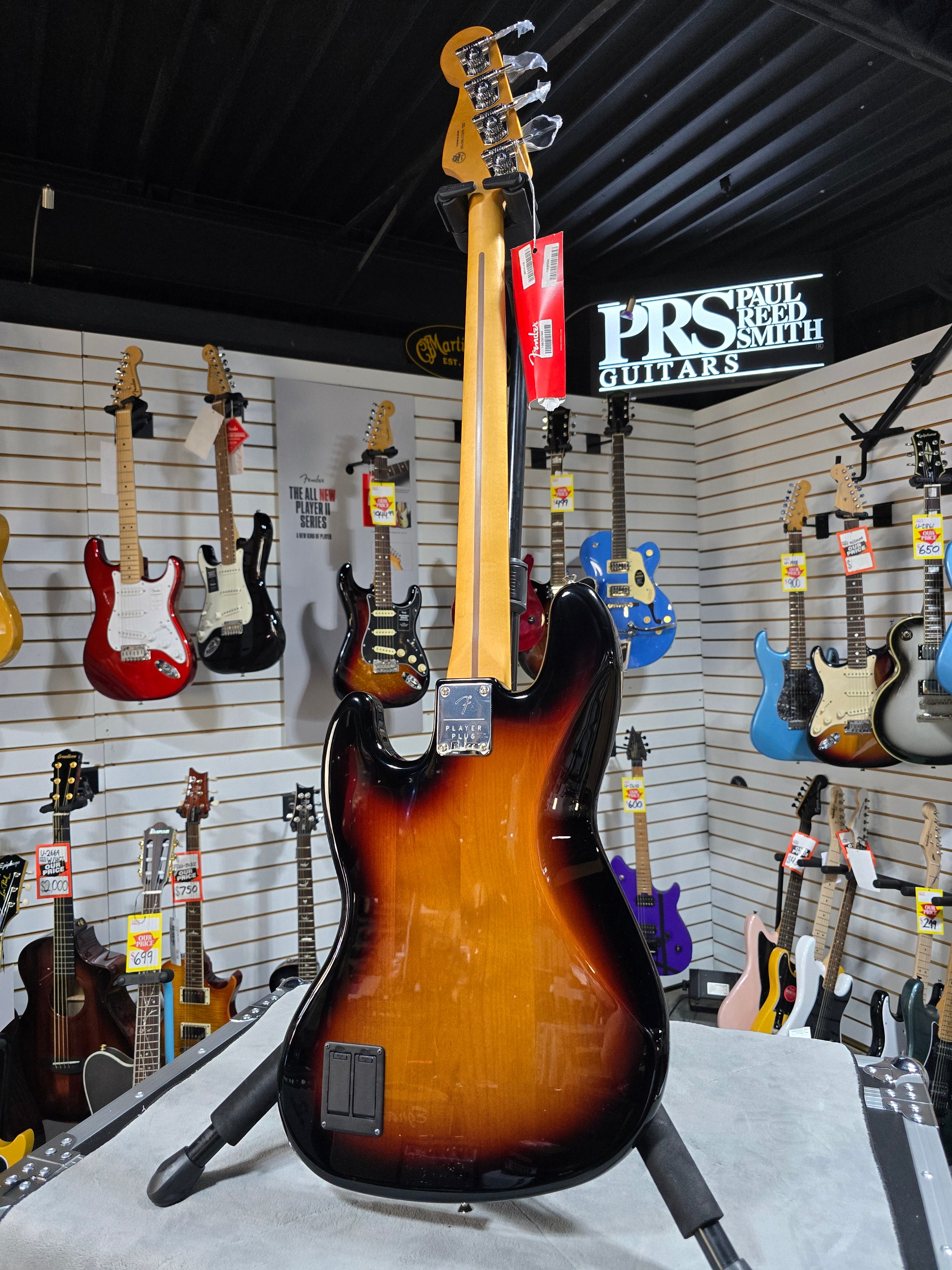 Fender Player Plus Active Jazz Bass - 3 Tone Sunburst w/ Gig Bag & PKEK*D #195