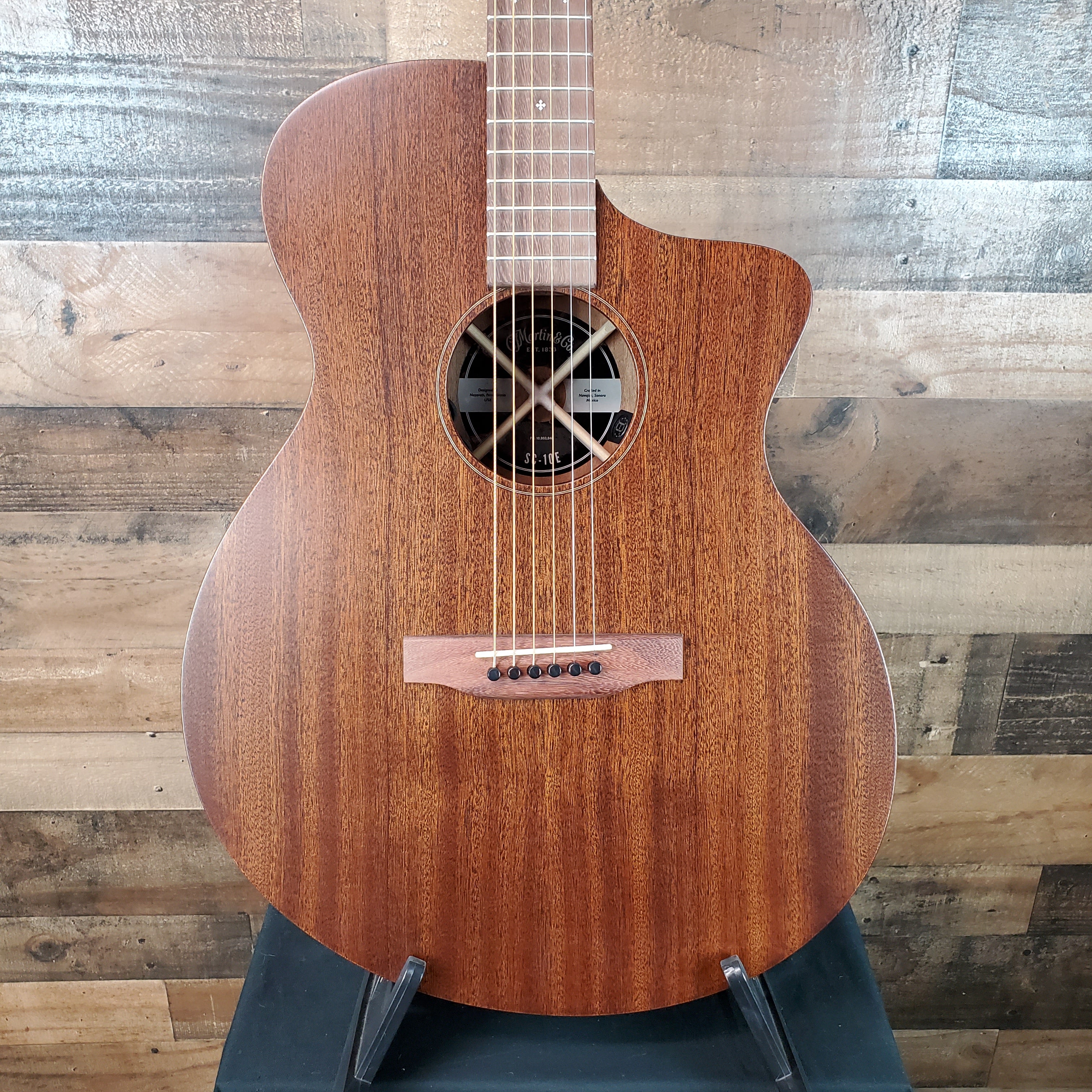 Martin Road Series SC-10E Modern, Sapele Satin Natural, #585