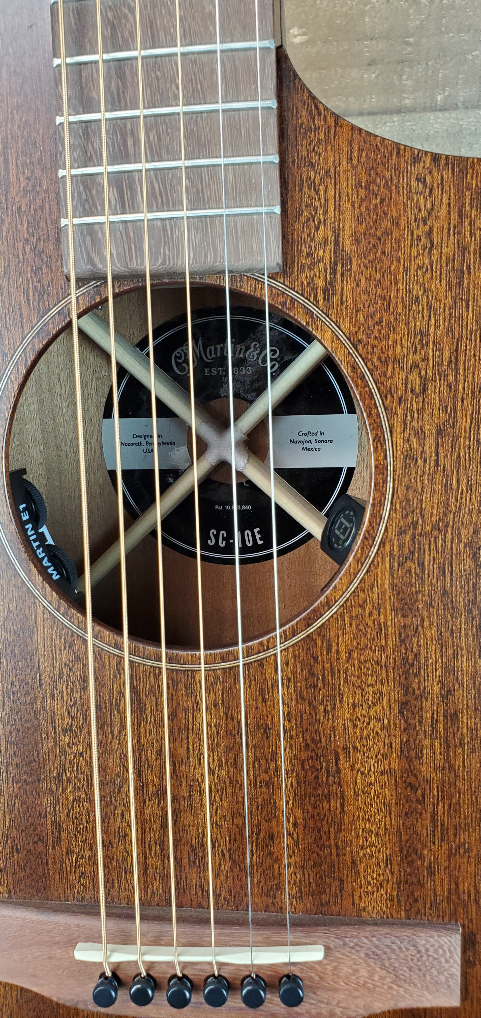 Martin Road Series SC-10E Modern, Sapele Satin Natural, #585