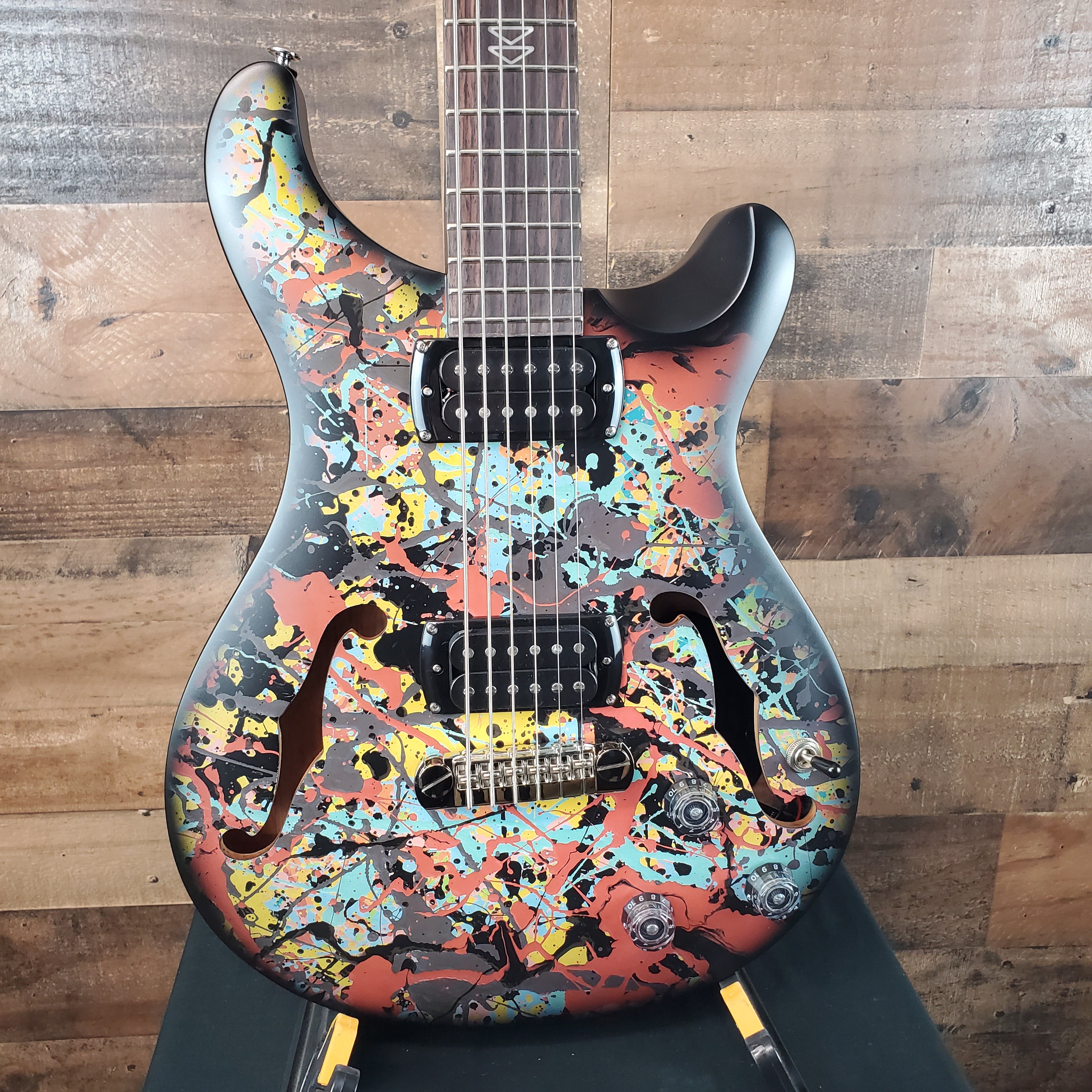 PRS SE Ed Sheeran Hollowbody I Piezo Baritone, Cosmic Splash, Gig Bag, Free PLEK! 630