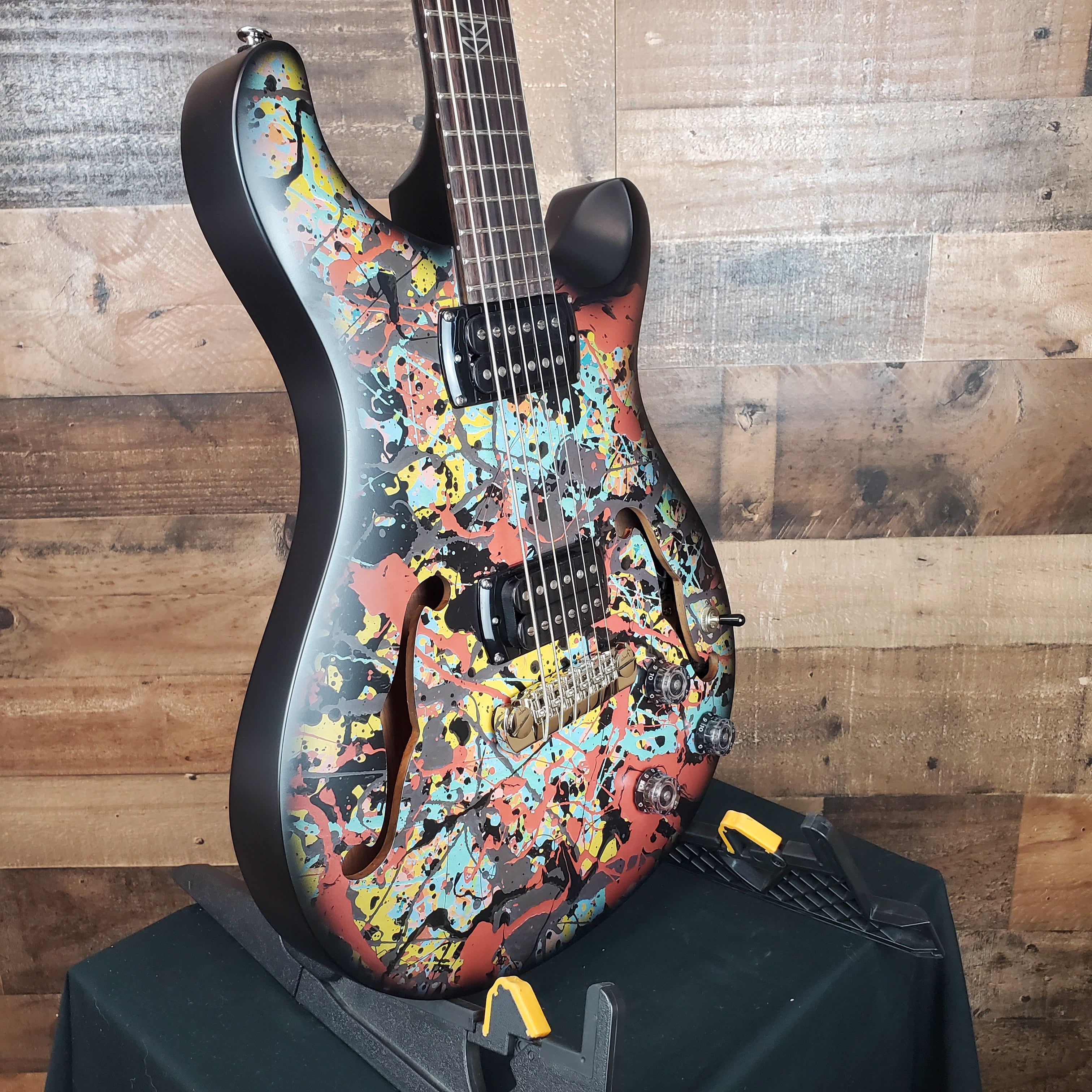 PRS SE Ed Sheeran Hollowbody I Piezo Baritone, Cosmic Splash, Gig Bag, Free PLEK! 630