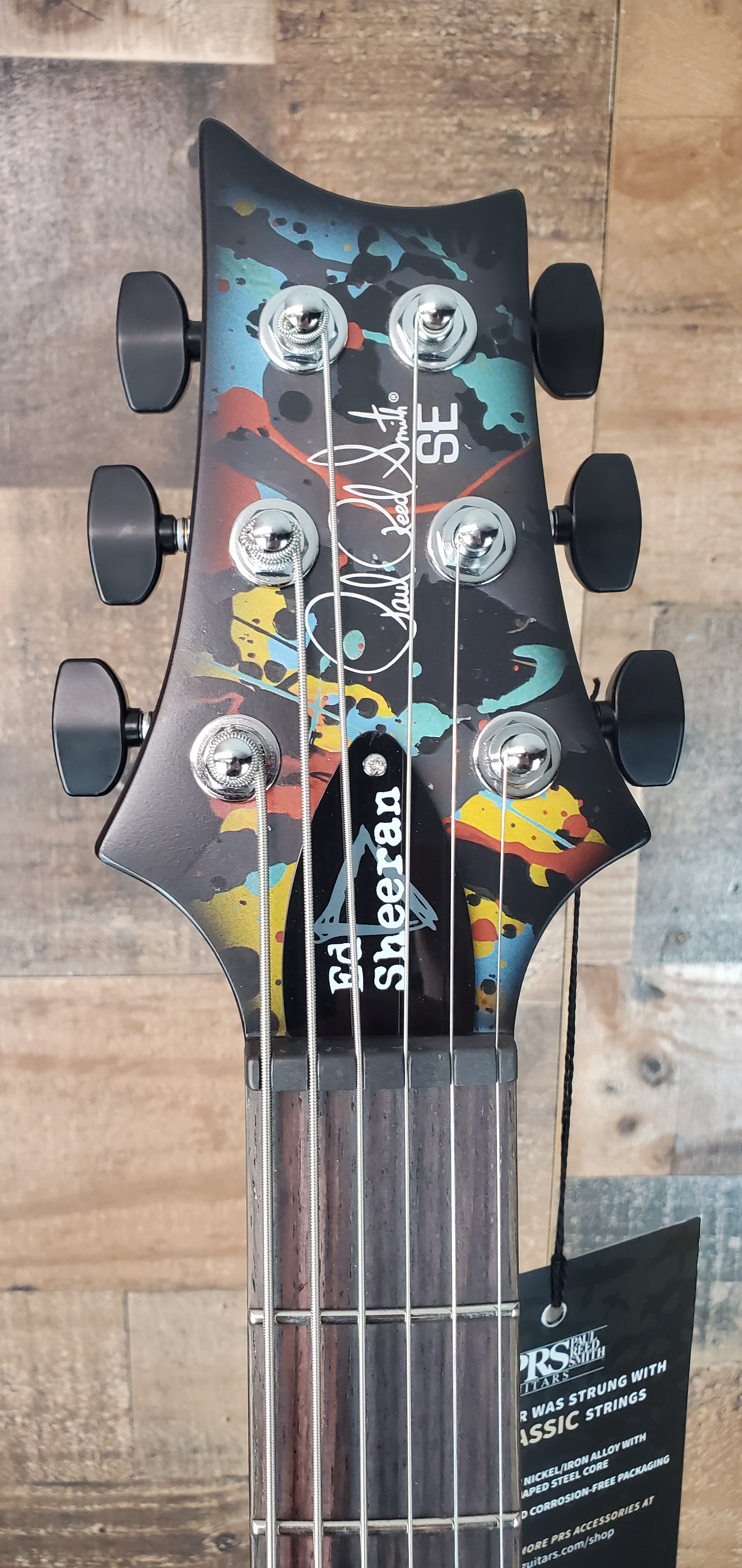 PRS SE Ed Sheeran Hollowbody I Piezo Baritone, Cosmic Splash, Gig Bag, Free PLEK! 630