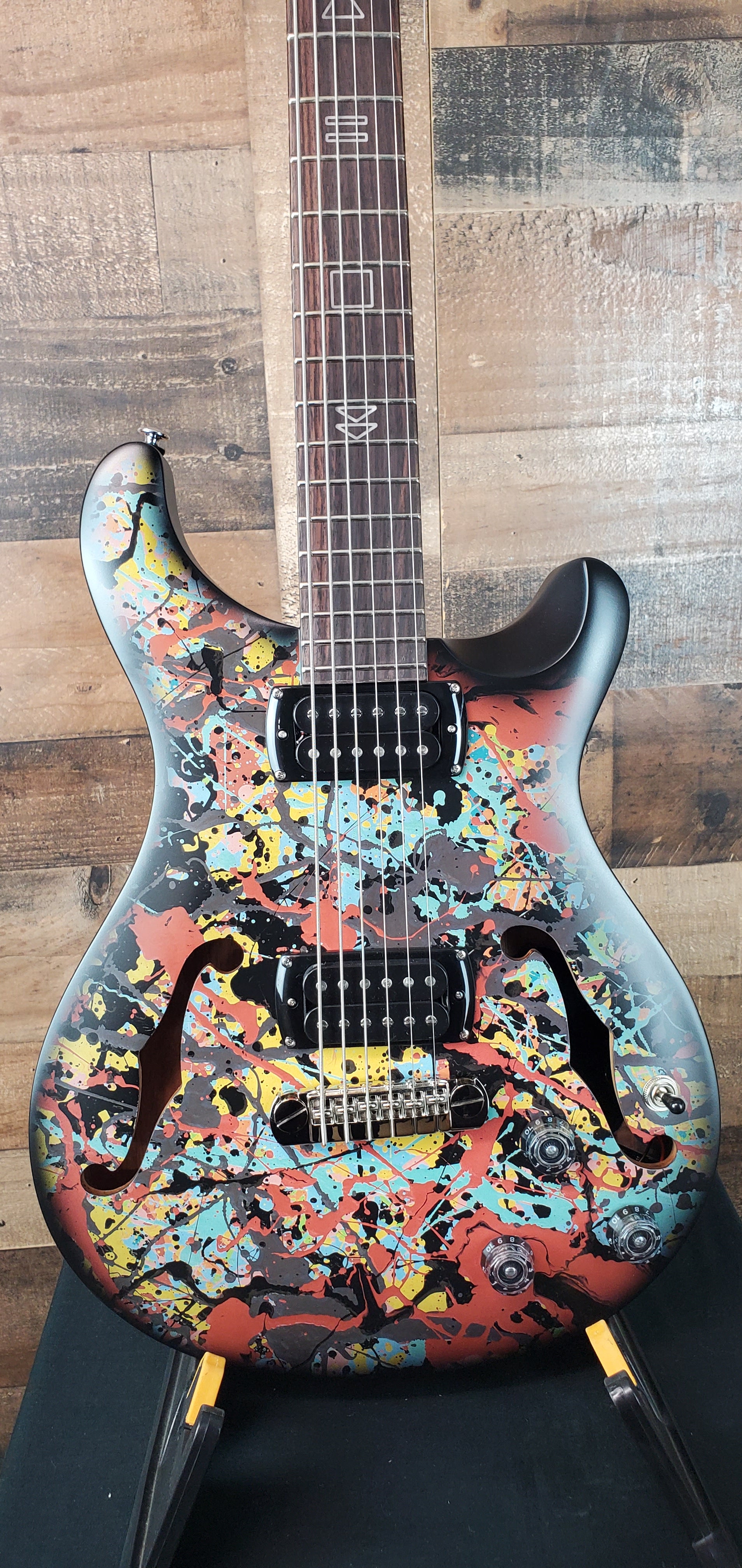 PRS SE Ed Sheeran Hollowbody I Piezo Baritone, Cosmic Splash, Gig Bag, Free PLEK! 630