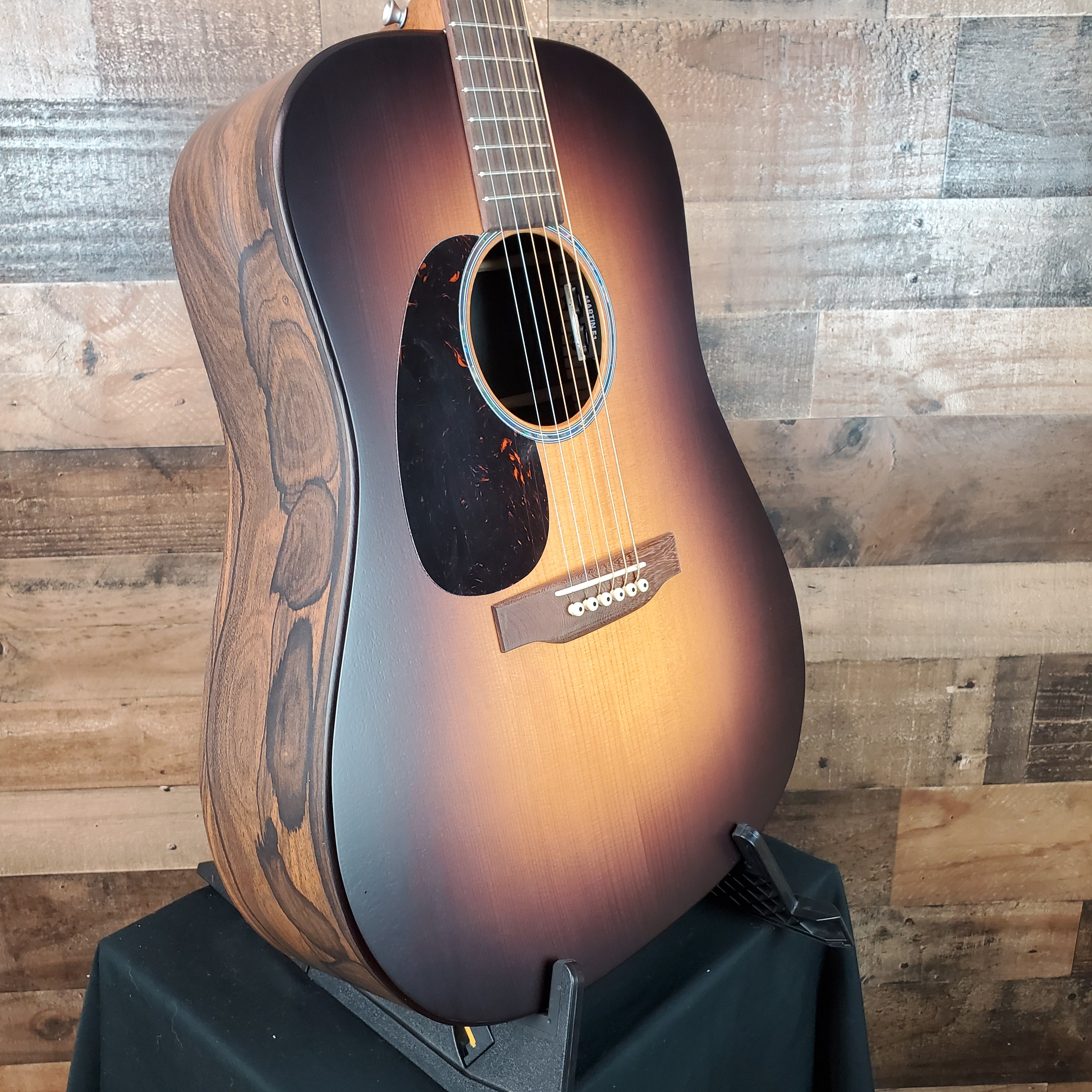 Martin D-X2E Left-Handed Ziricote Burst