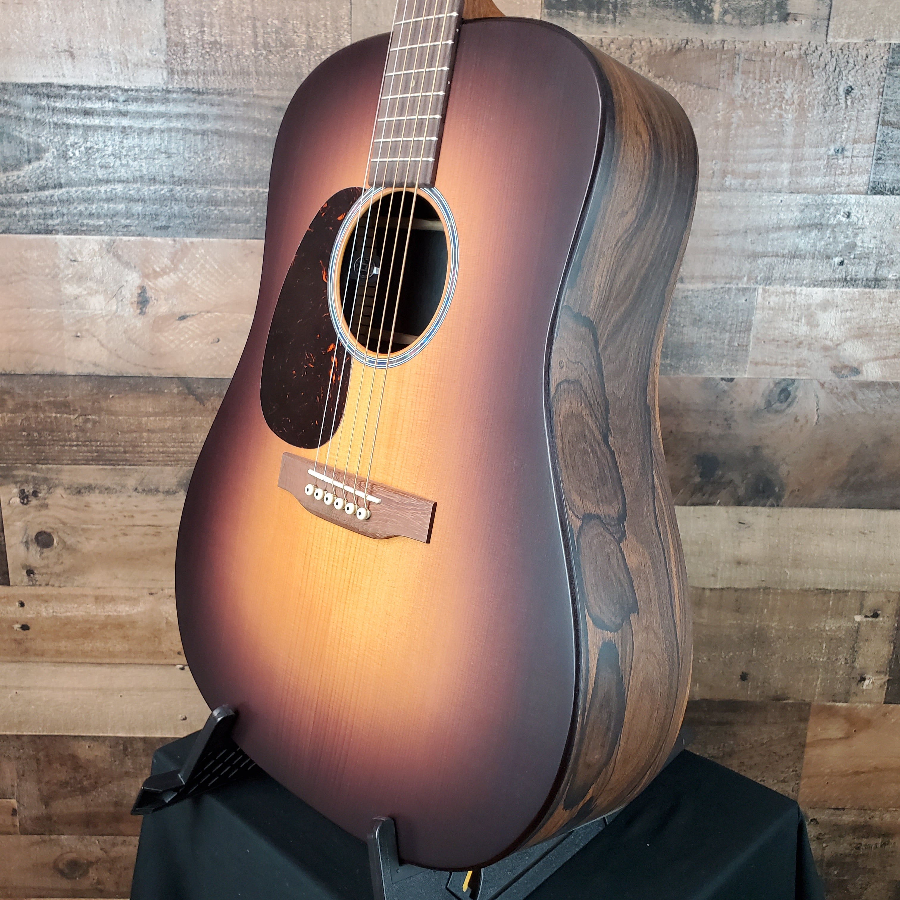 Martin D-X2E Left-Handed Ziricote Burst