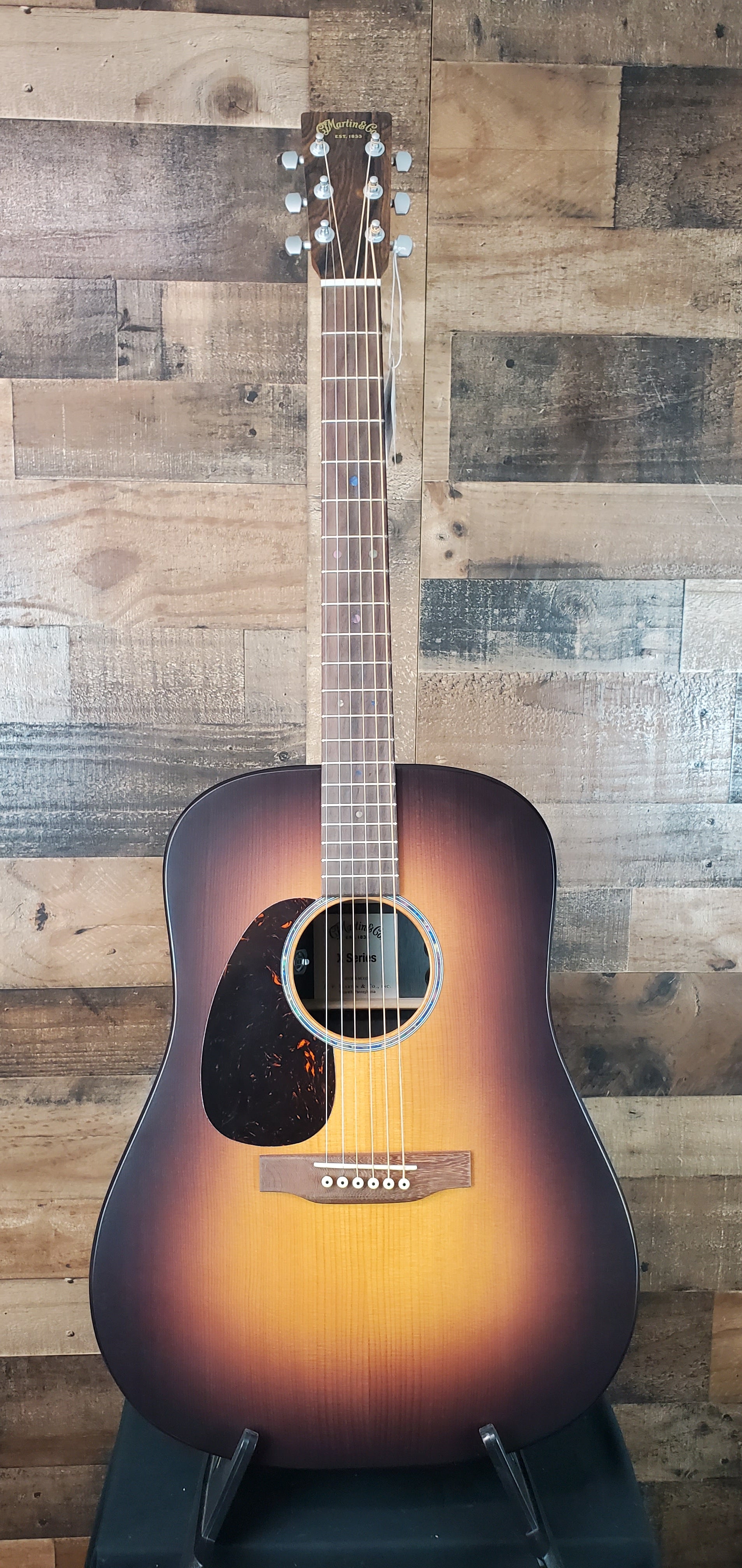 Martin D-X2E Left-Handed Ziricote Burst
