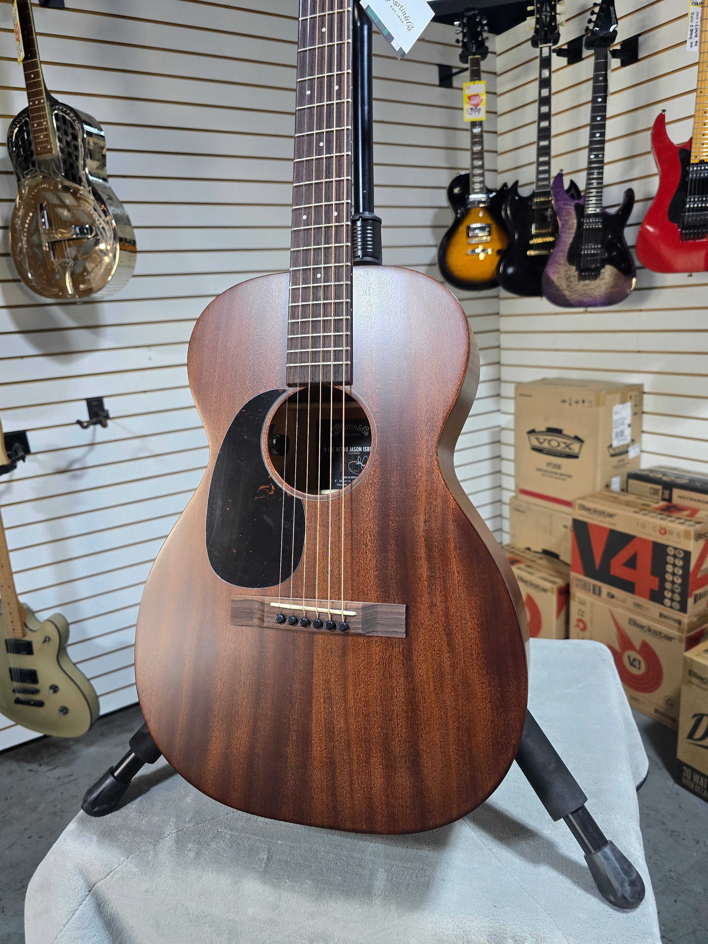 Martin 0-10EL Retro Jason Isbell Dark Mahogany Left Handed