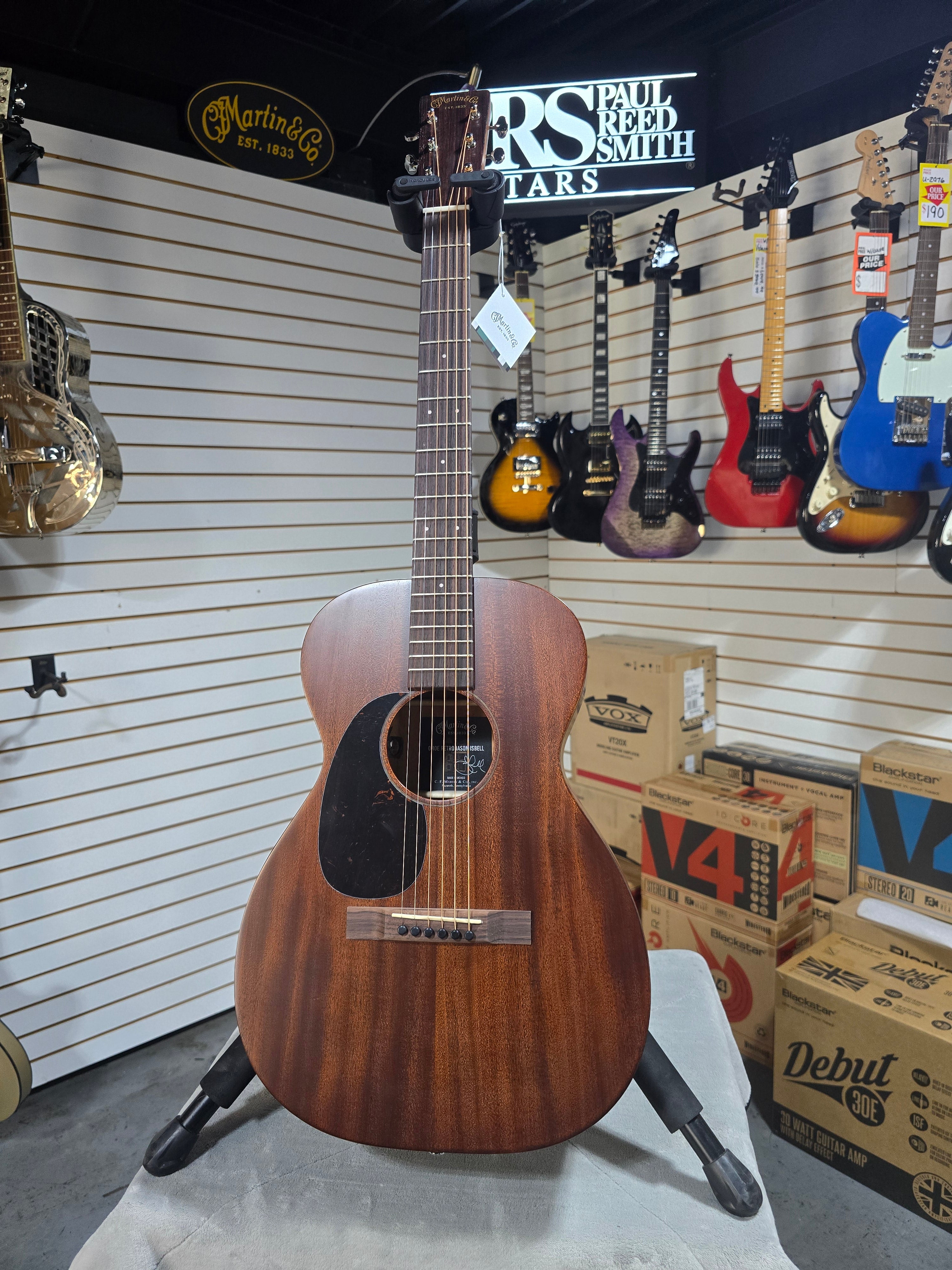 Martin 0-10EL Retro Jason Isbell Dark Mahogany Left Handed