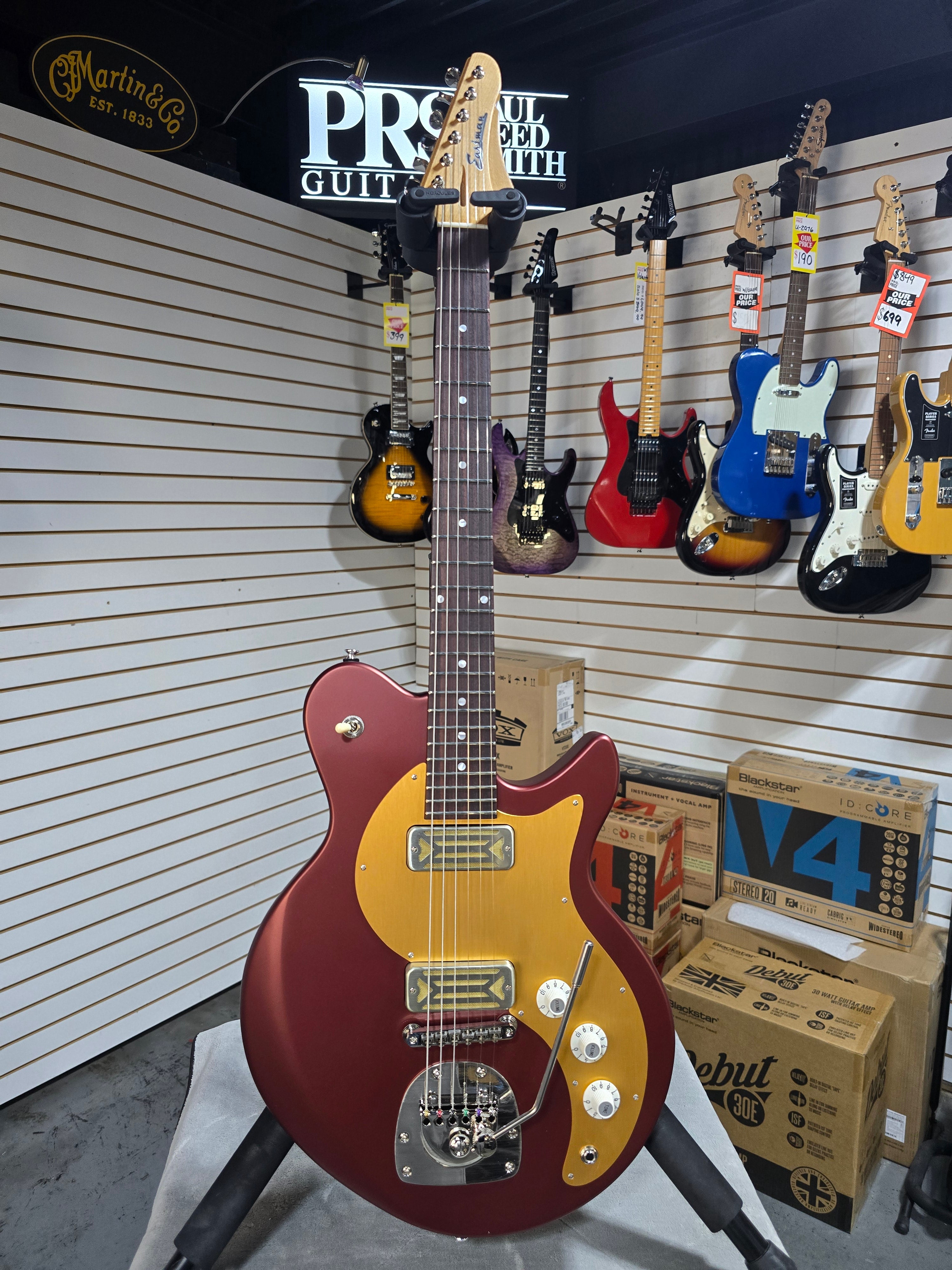 Eastman Guitars FullerTone Offset '62 Electric Guitar Dakota Red