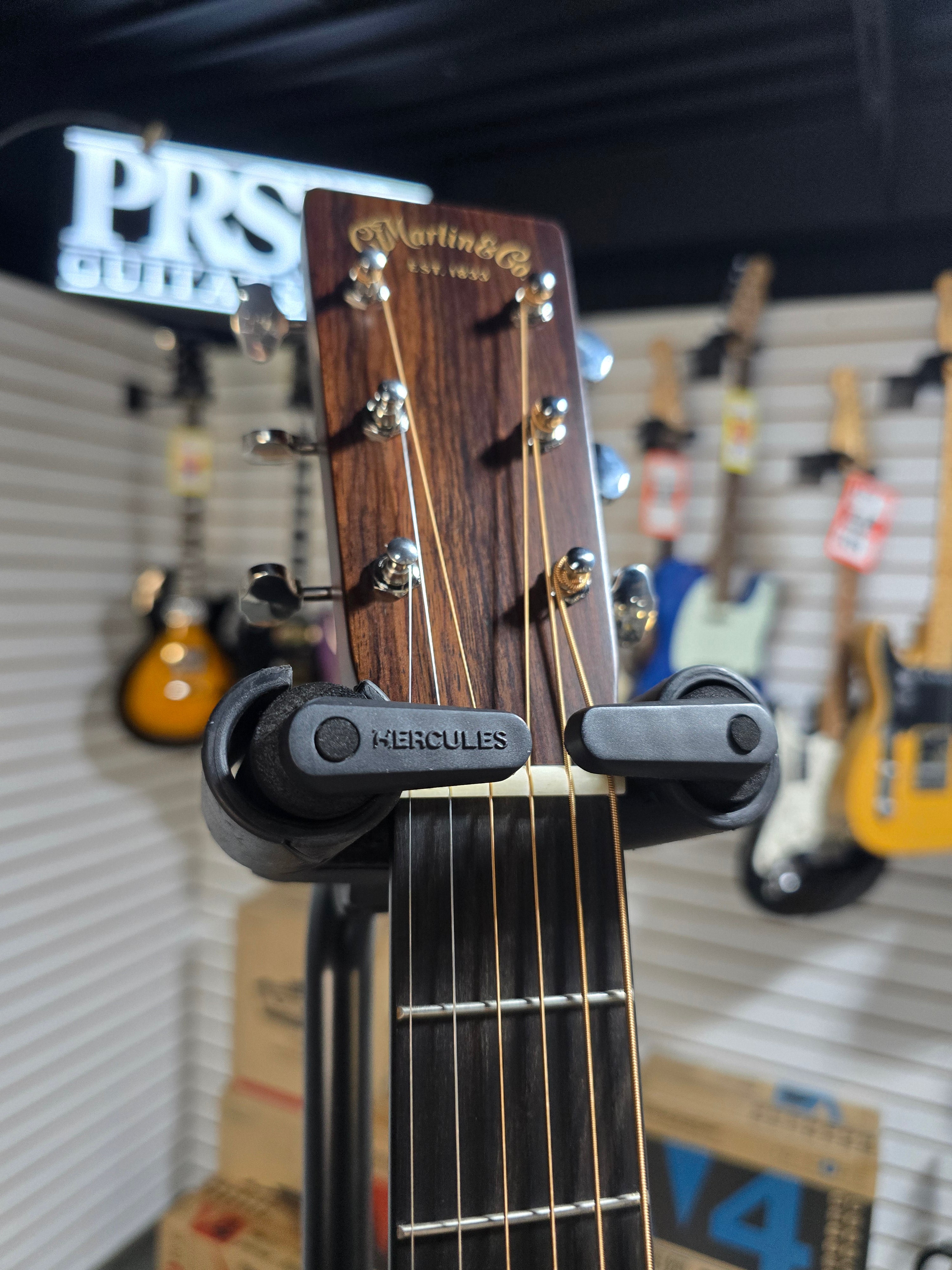 Martin OM-28 Standard Series Left-Handed Acoustic Guitar - Natural with Aging Toner