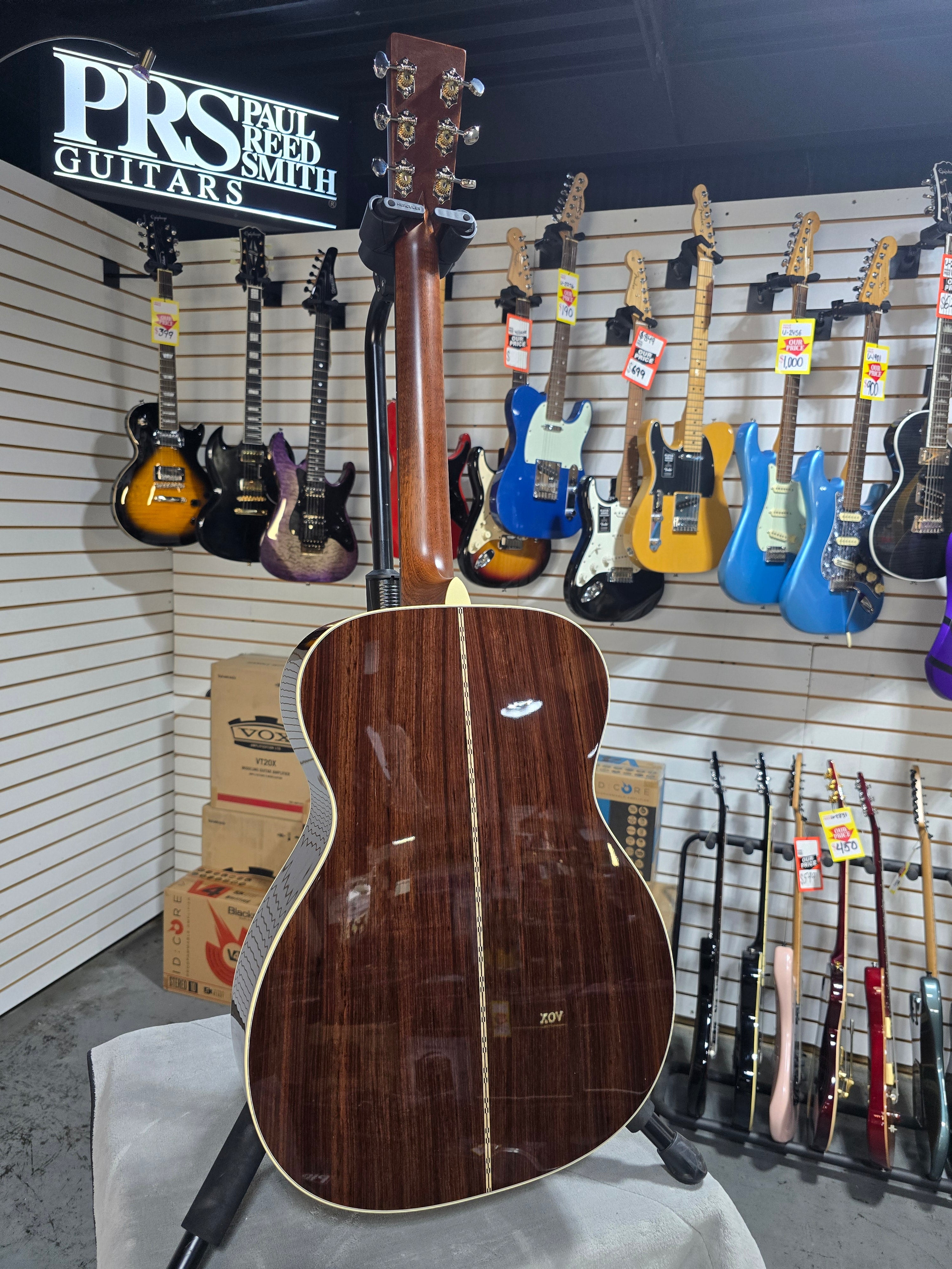 Martin OM-28 Standard Series Left-Handed Acoustic Guitar - Natural with Aging Toner