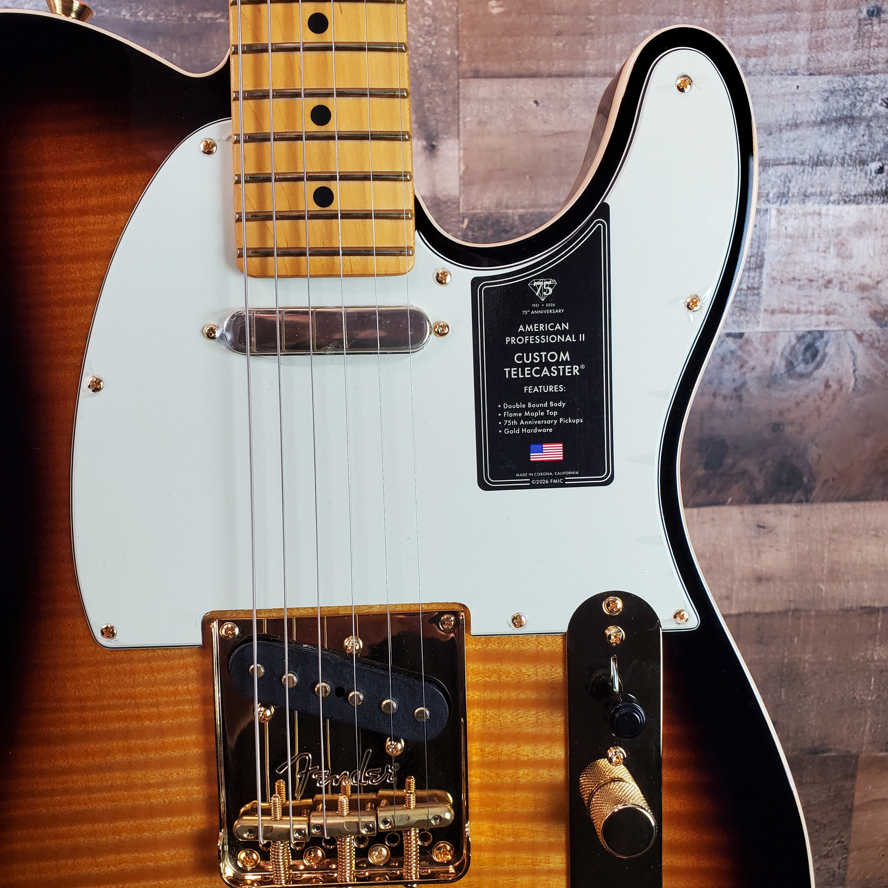 Fender 75th Anniversary American Professional II Custom Telecaster 2-color Sunburst