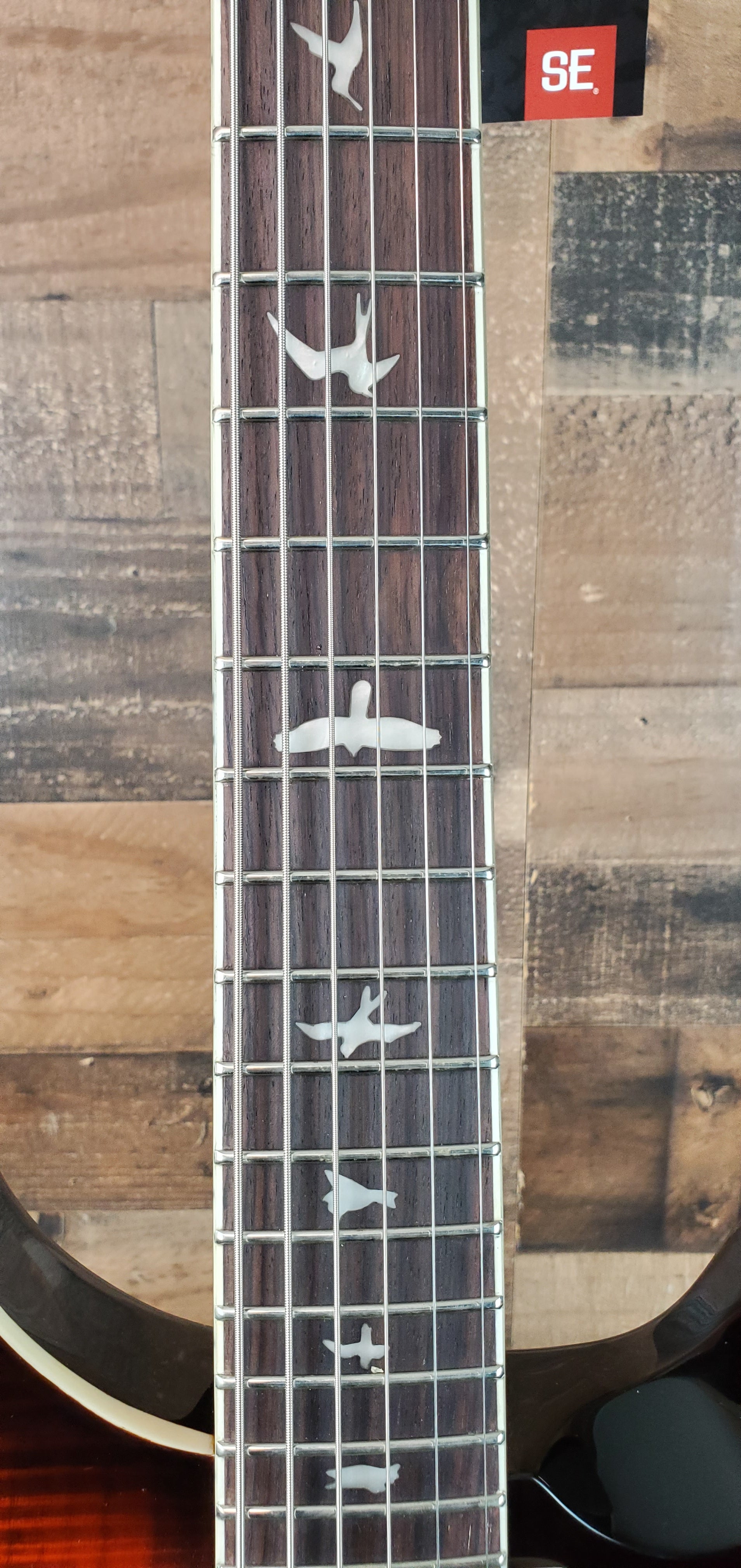 PRS SE Ed Sheeran Hollowbody I Piezo Baritone, Orange Tiger Smokeburst