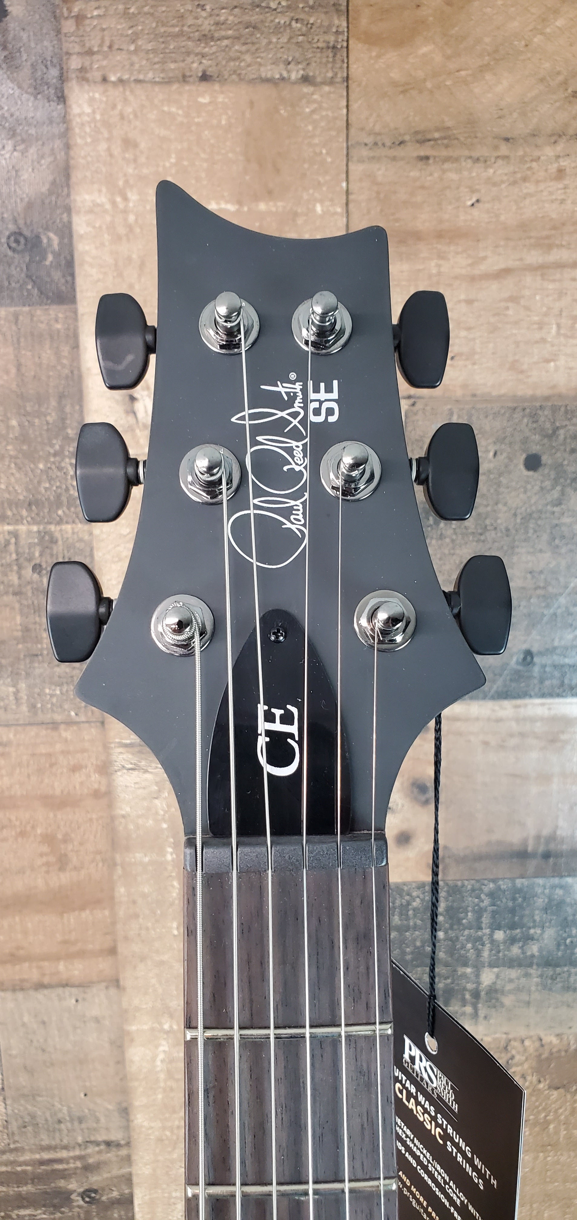 PRS SE CE 24 Satin - Flat Black Top, C&M Exclusive - Black