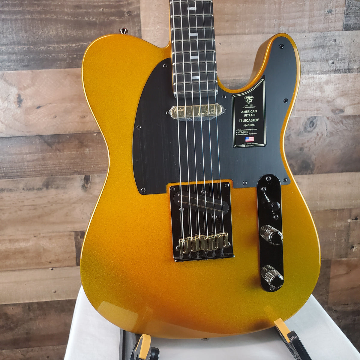 Fender 75th Anniversary American Ultra II Telecaster - Liquid Gold