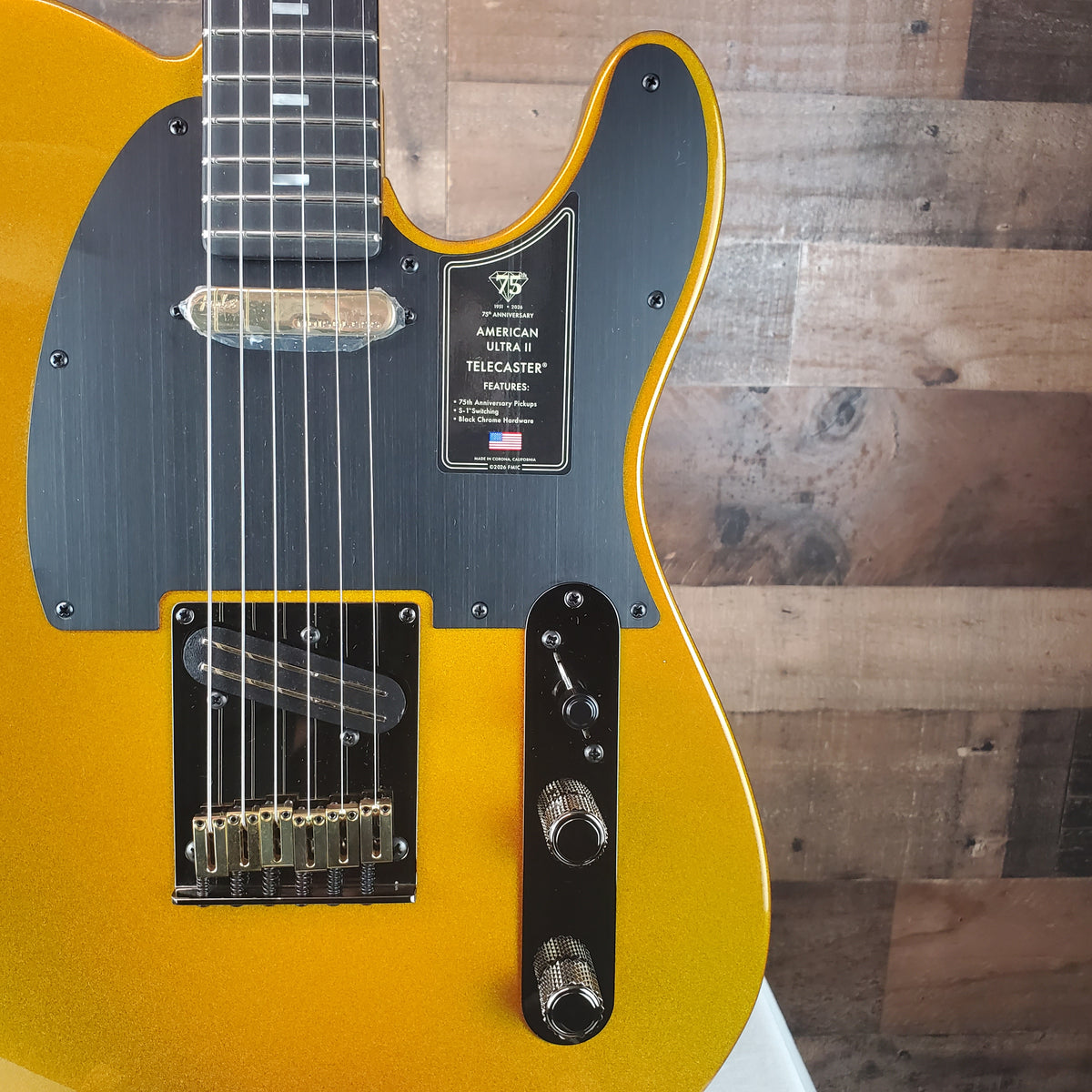 Fender 75th Anniversary American Ultra II Telecaster - Liquid Gold