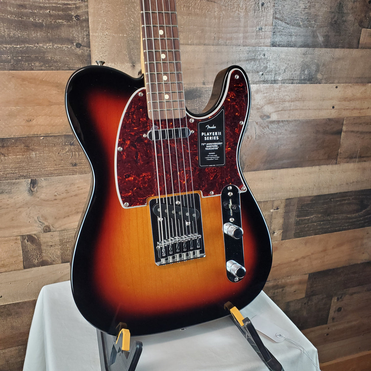 Fender 75th Anniversary Player II Baritone Telecaster 3-Color Sunburst