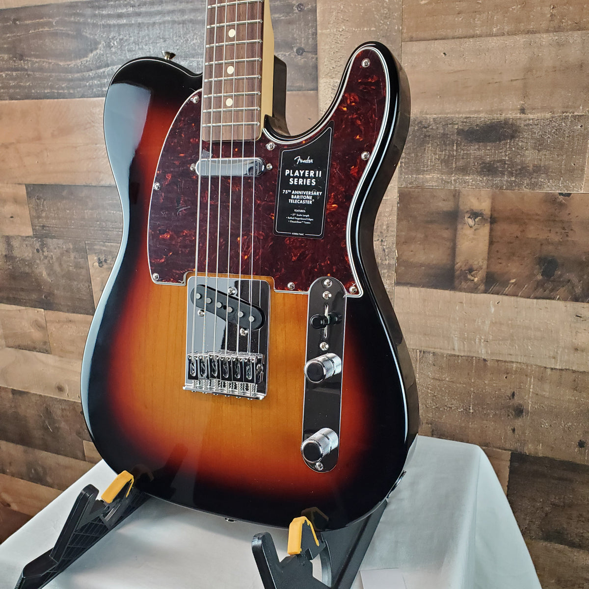 Fender 75th Anniversary Player II Baritone Telecaster 3-Color Sunburst