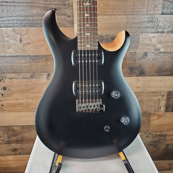 PRS SE CE 24 Satin - Flat Black Top, C&M Exclusive - Black / Smoked Hardware