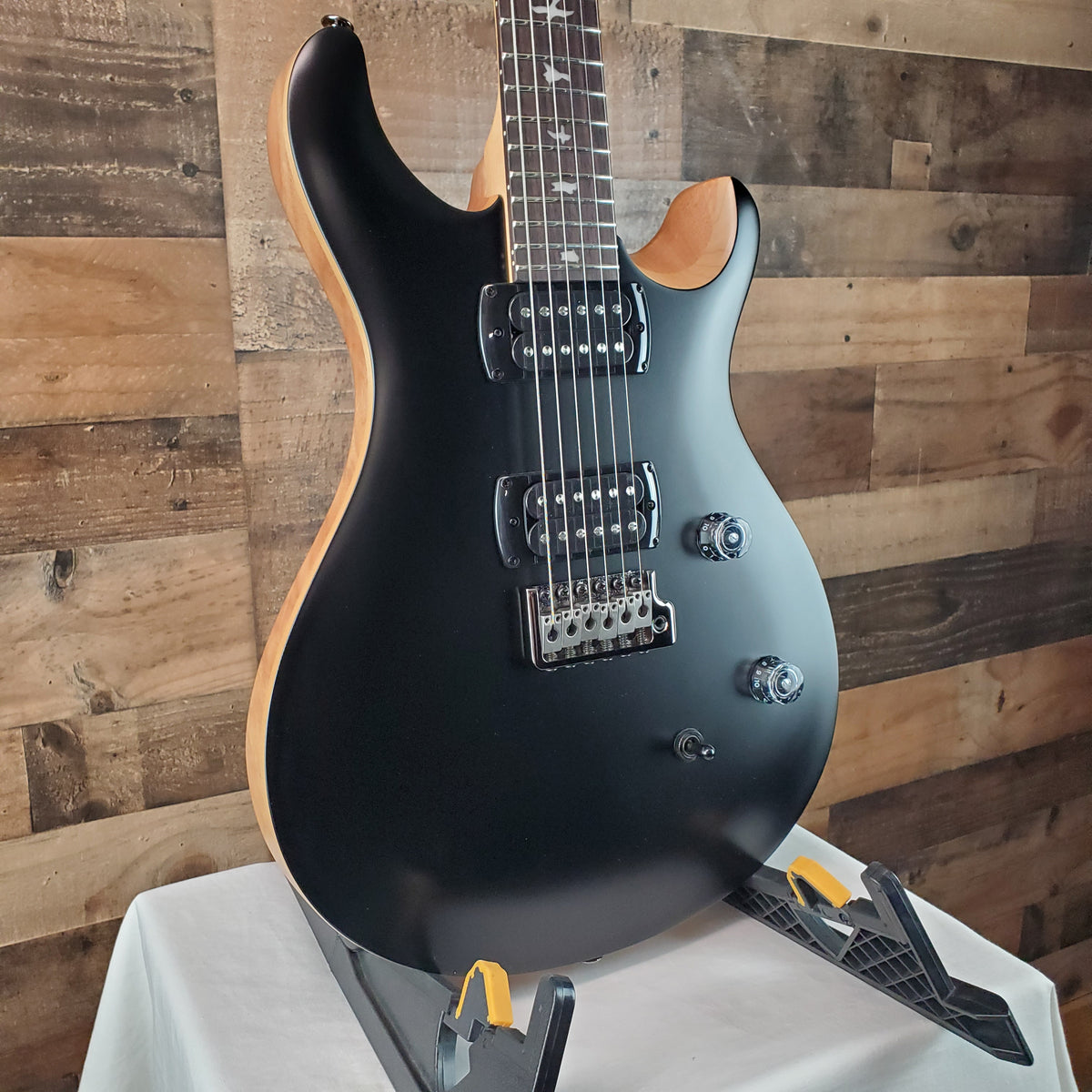 PRS SE CE 24 Satin - Flat Black Top, C&M Exclusive - Black / Smoked Hardware, Free Plek & Setup #735