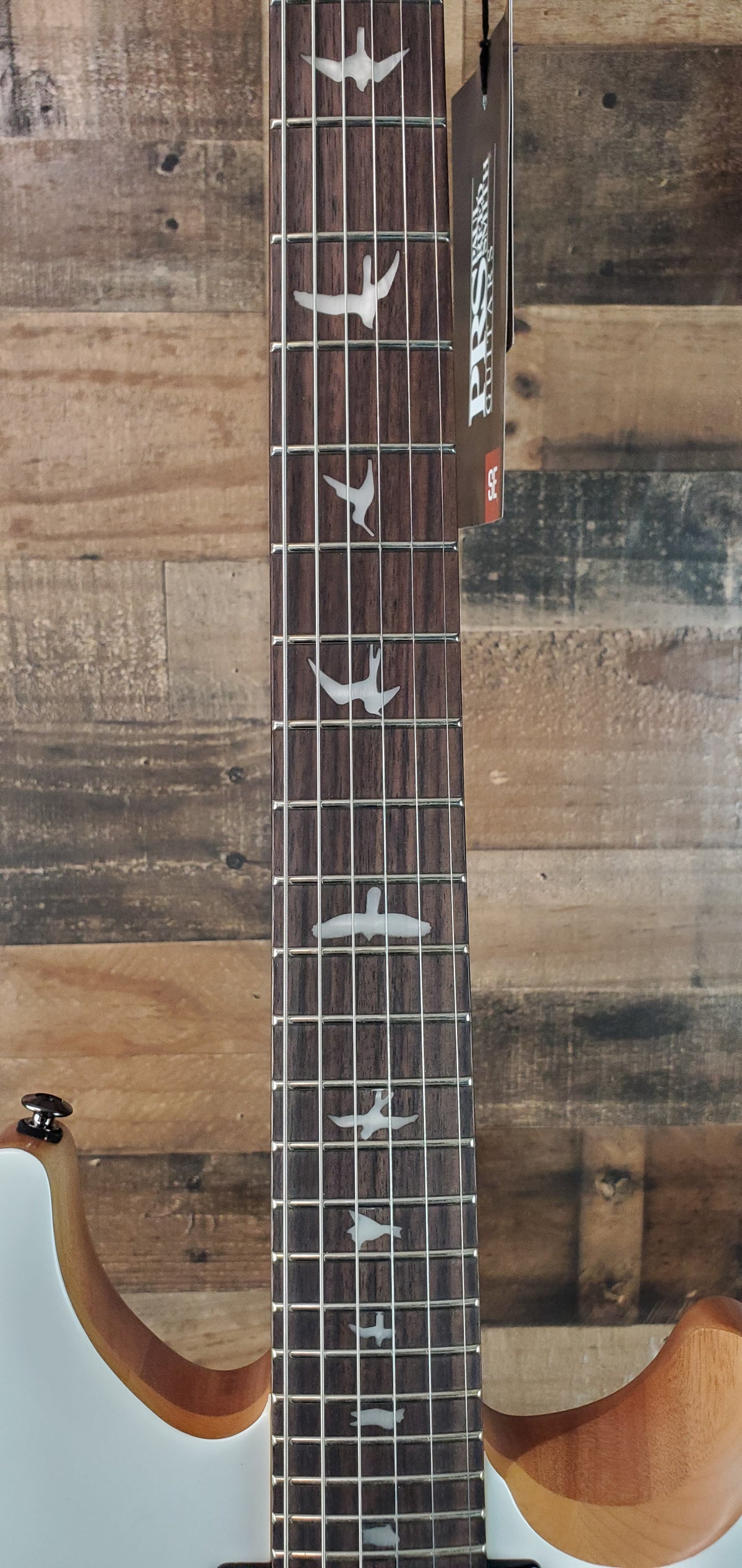 PRS SE CE 24 Satin - Flat White Top, C&M Exclusive - Black / Smoked Hardware