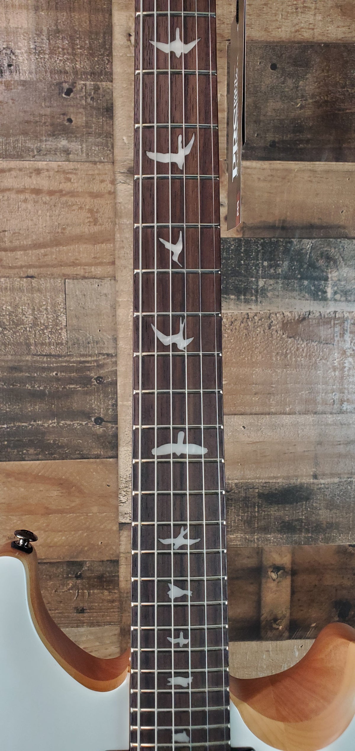 PRS SE CE 24 Satin - Flat White Top, C&M Exclusive - Black / Smoked Hardware