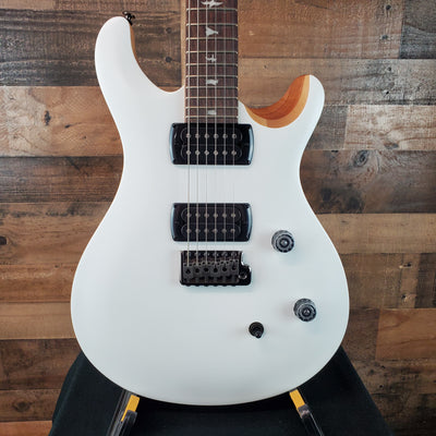PRS SE CE 24 Satin - Flat White Top, C&M Exclusive - Black / Smoked Hardware