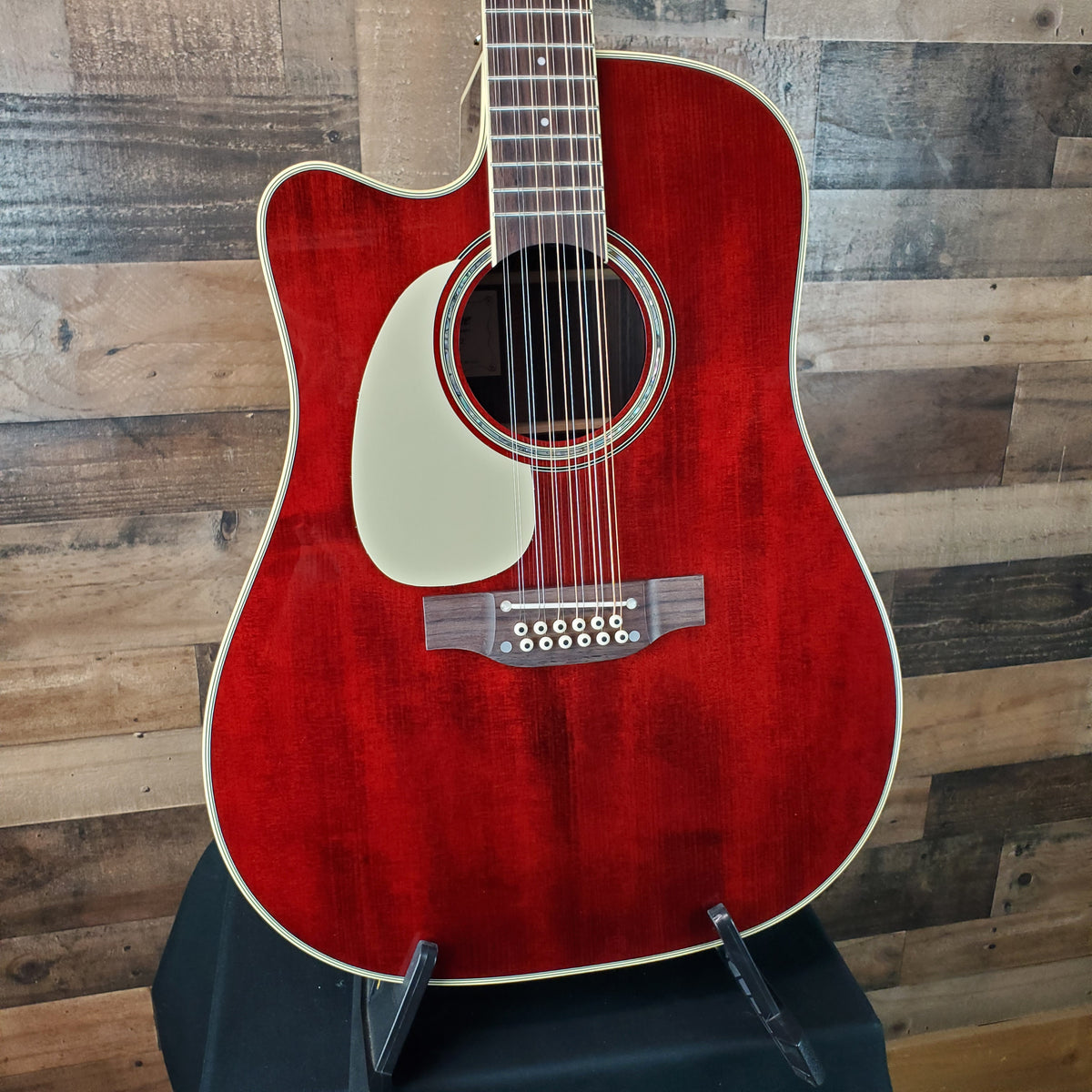 Takamine Left Handed JJ325SRC-12 John Jorgenson Signature Gloss Red