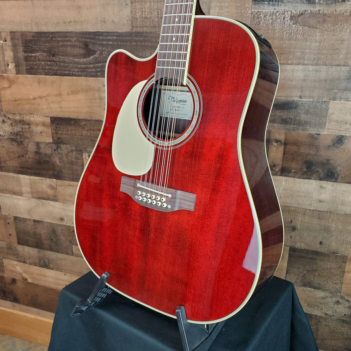Takamine Left Handed JJ325SRC-12 John Jorgenson Signature Gloss Red
