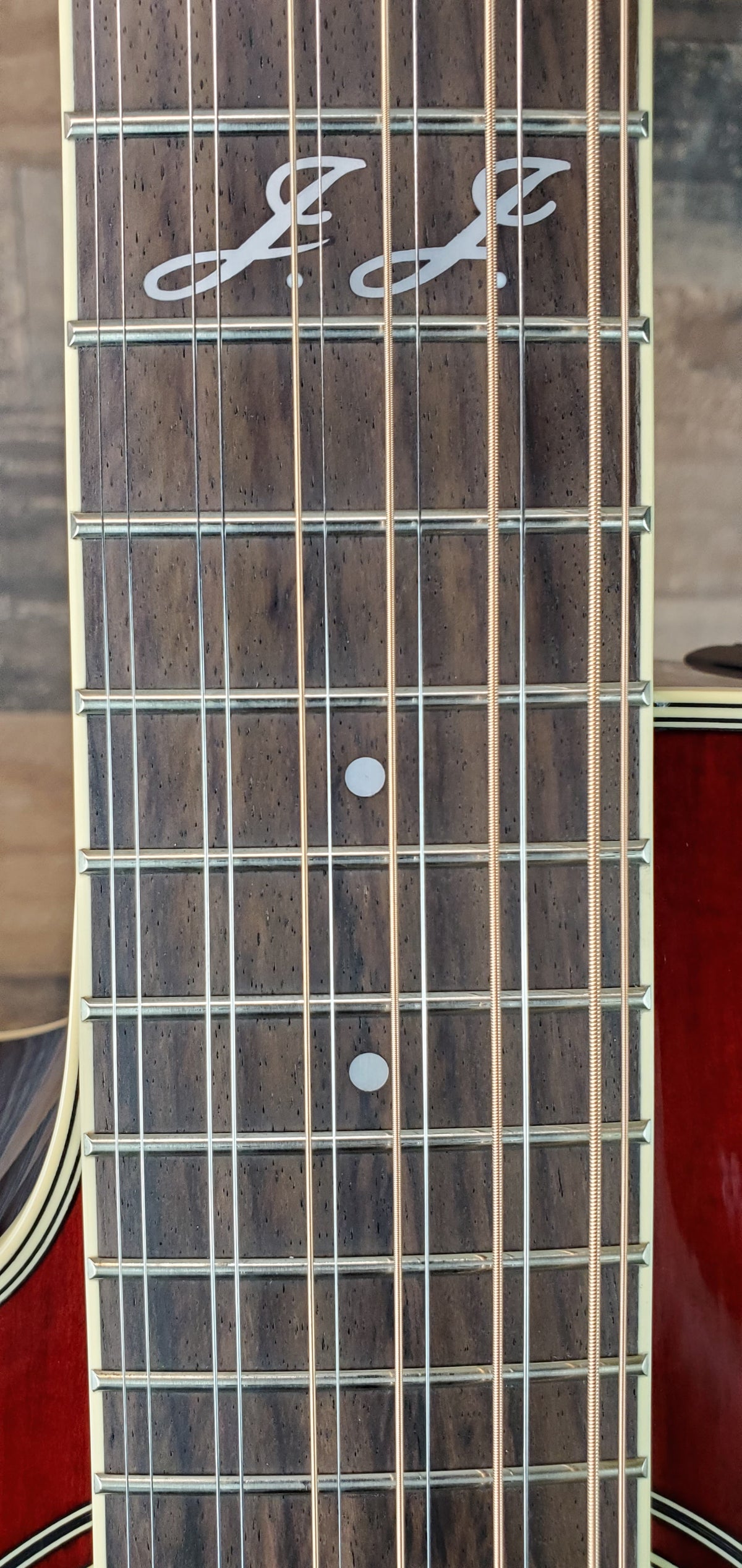 Takamine JJ325SRC-12 John Jorgenson 12-string Left Handed Acoustic-electric Guitar - Gloss Red