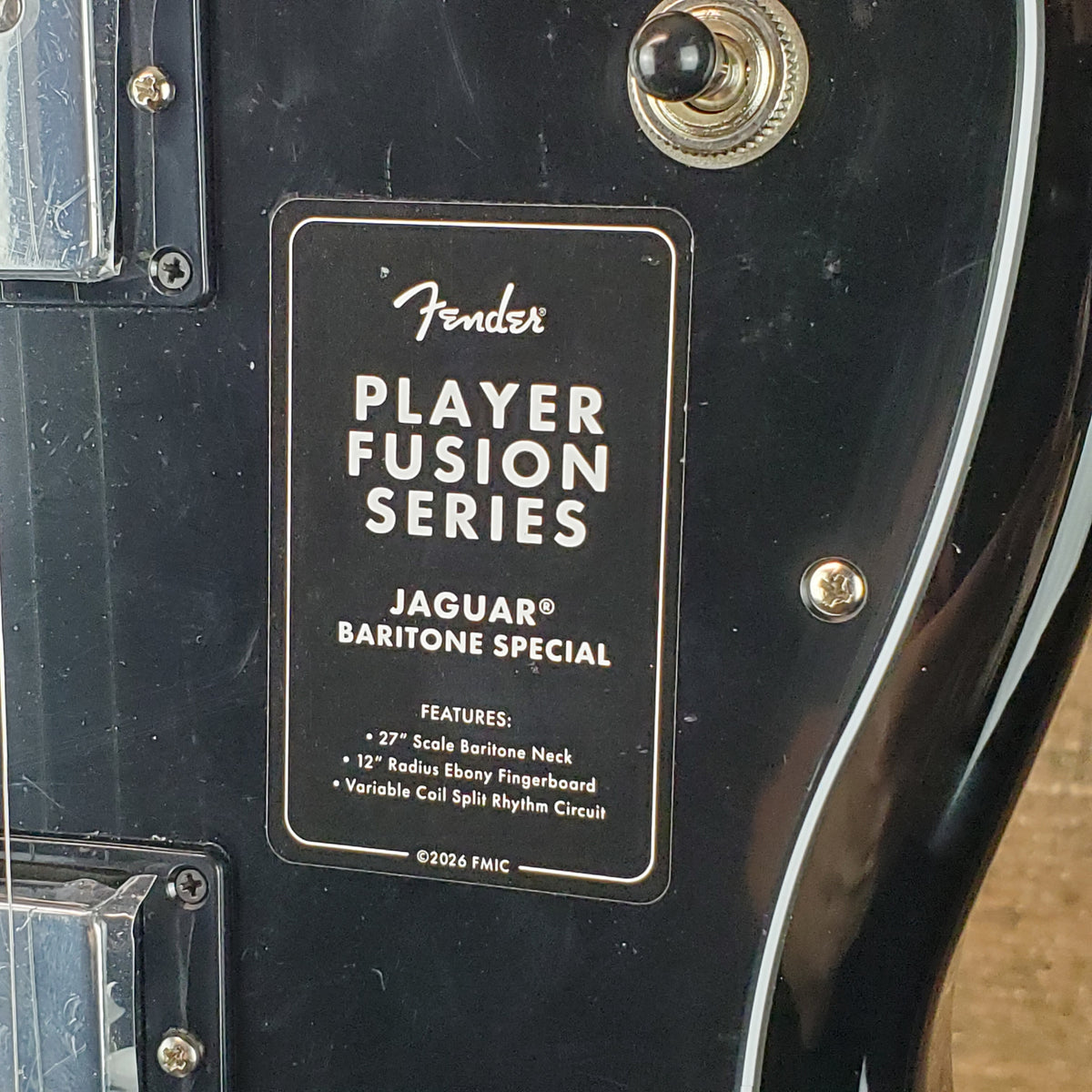 Fender Limited Edition Player Fusion Jaguar Baritone Electric Guitar - Silverburst