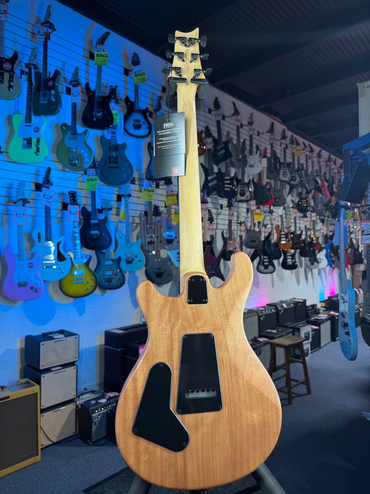 PRS SE CE 24 Satin - Flat White Top, C&M Exclusive - Black / Smoked Hardware, Free Plek & Setup # 828