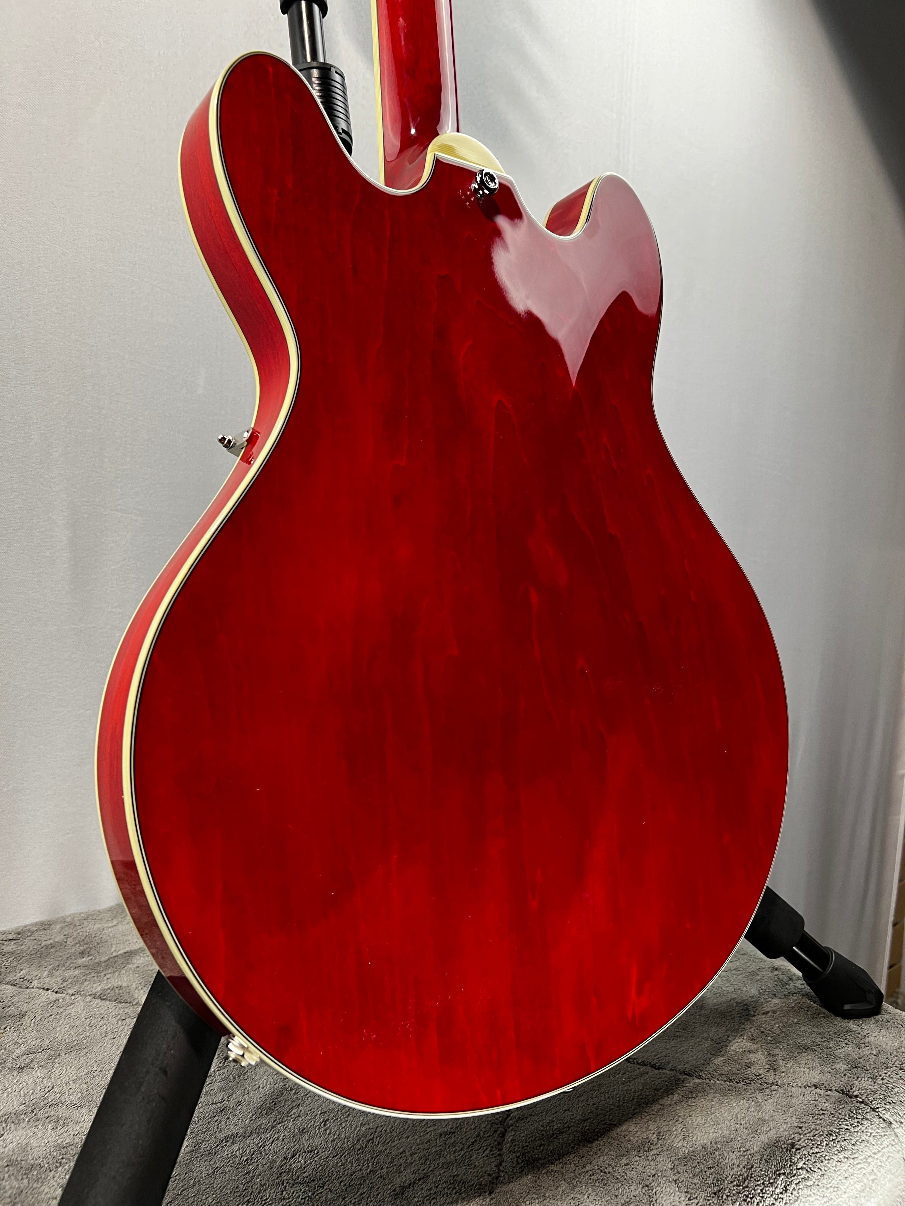 T386RD Thinline Semi-hollowbody Electric Guitar - Red #258