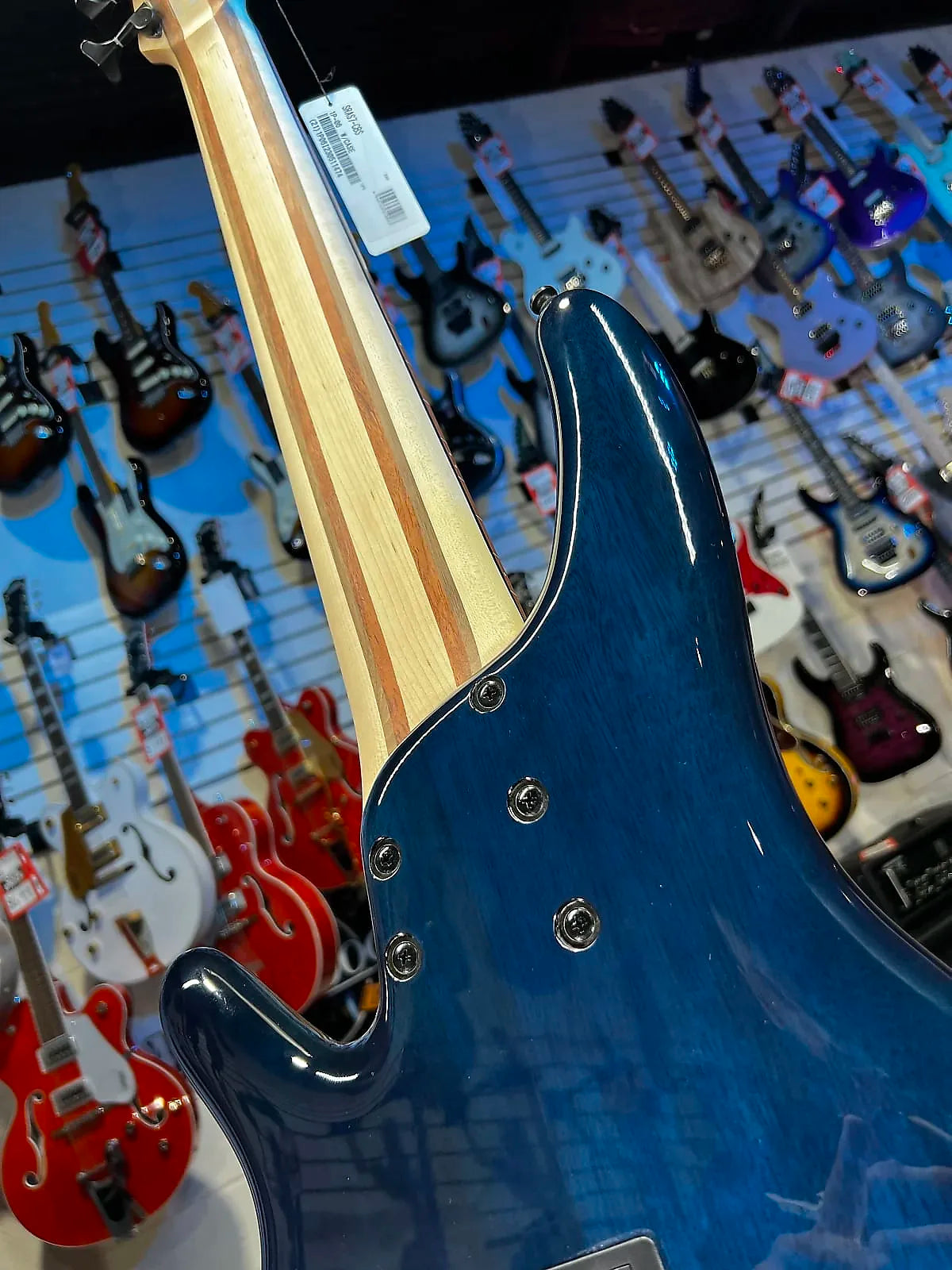 Ibanez Bass Workshop SRAS7 Ashula 7-string Bass Guitar - Cosmic Blue Starburst Shipping 474 GET PLEK’D Free!