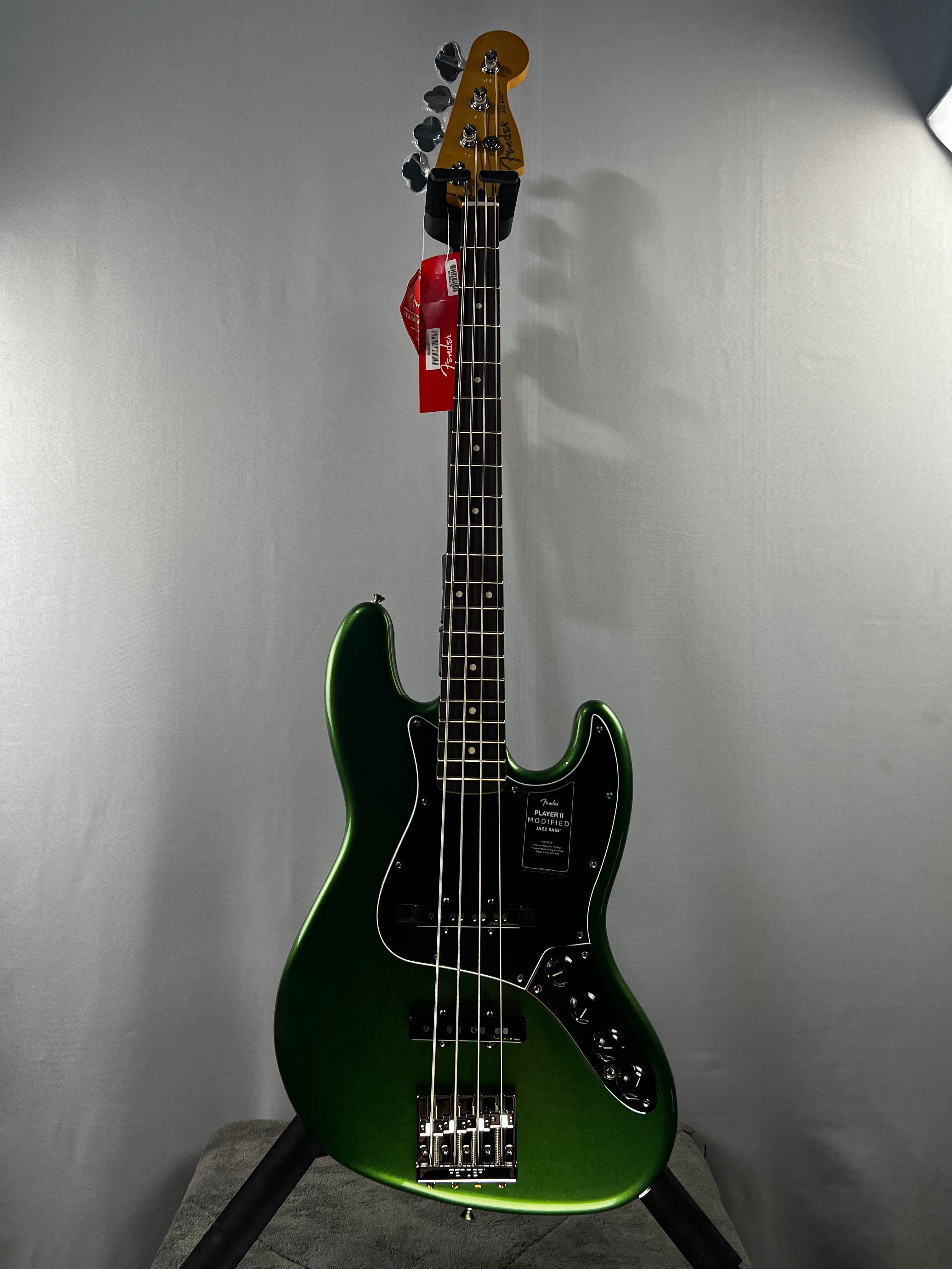 Player II Modified Active Jazz Bass - Harvest Green Metallic, Rosewood Fingerboard #730