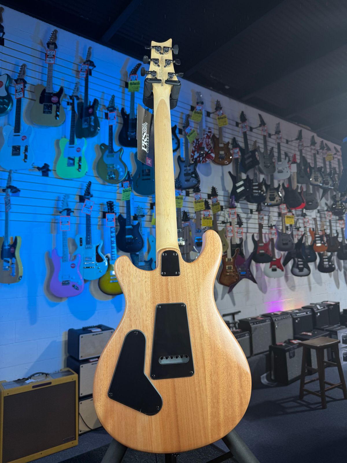 PRS SE CE 24 Satin - Flat White Top, C&M Exclusive - Black / Smoked Hardware, Free Plek & Setup # 195