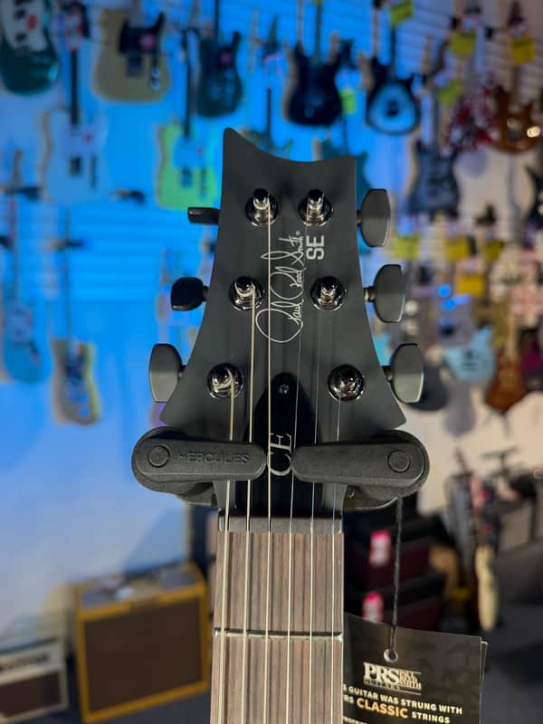 PRS SE CE 24 Satin - Flat White Top, C&M Exclusive - Black / Smoked Hardware, Free Plek & Setup # 514