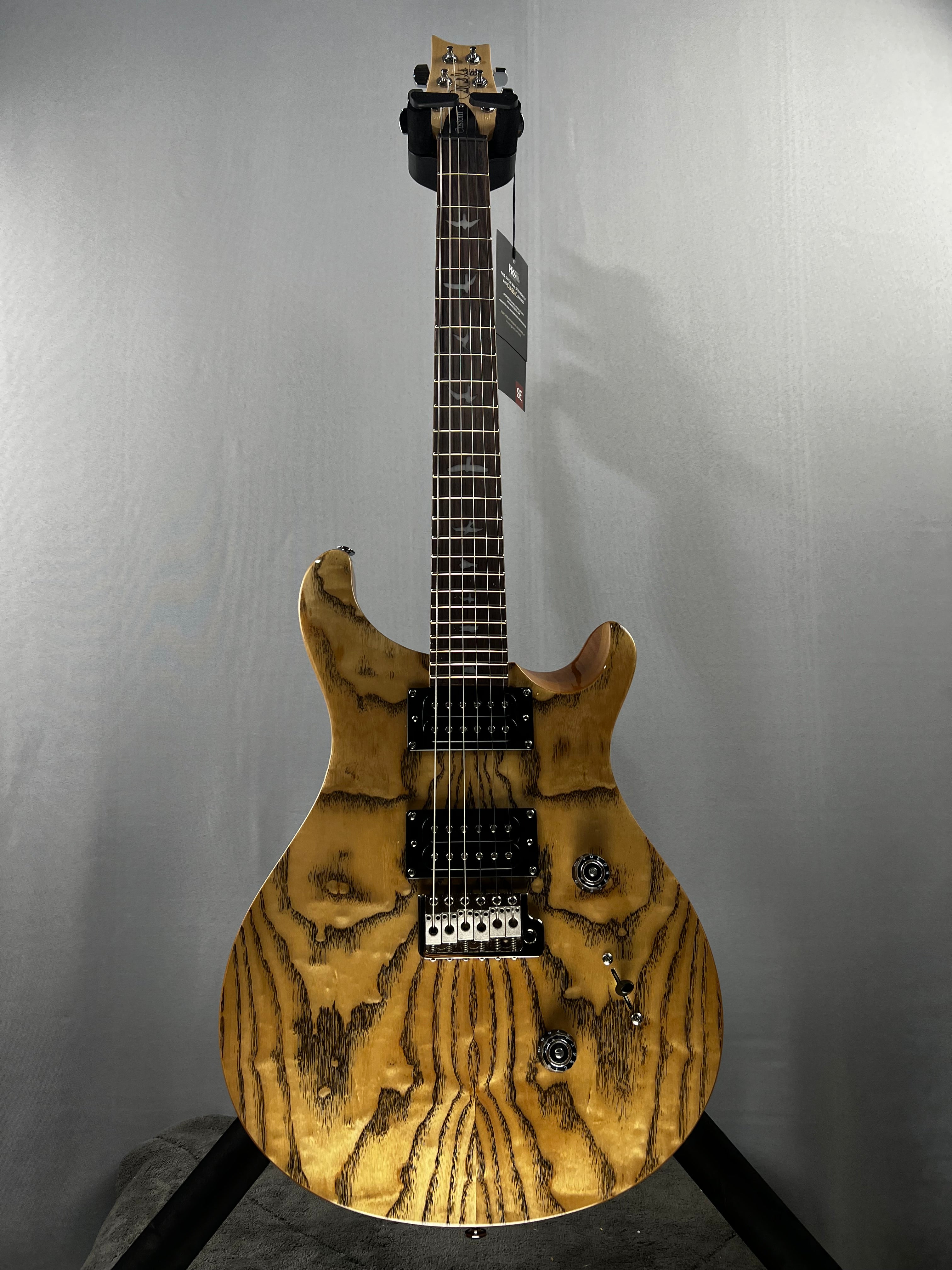 SE Custom 24 Exotic Electric Guitar - Natural #425 GET PLEK'D!