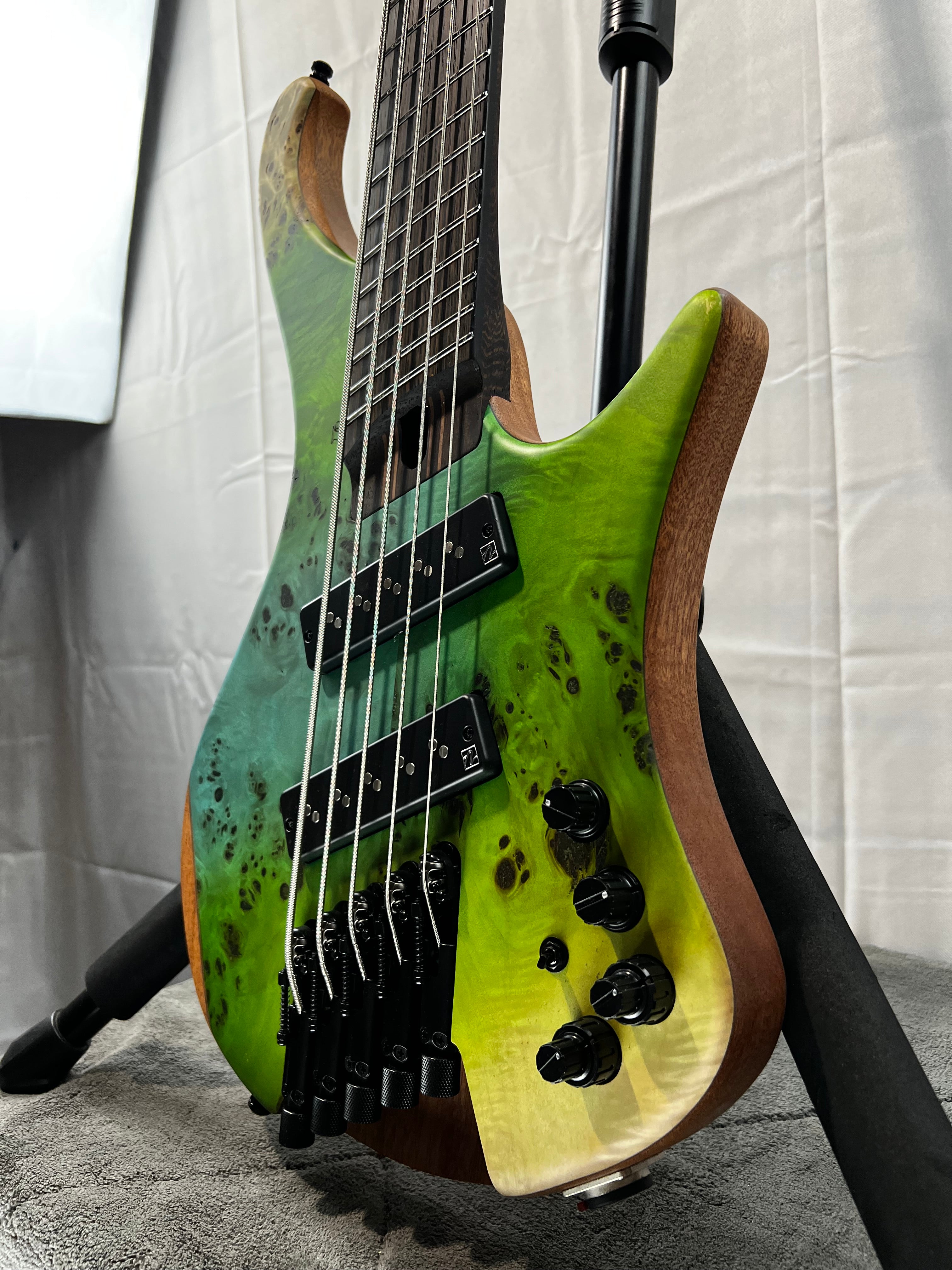 Bass Workshop EHB1505MS Bass Guitar - Ocean Inlet Flat #310