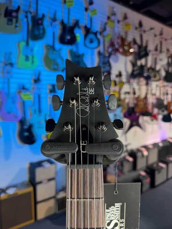 PRS SE CE 24 Satin - Flat Black Top, C&M Exclusive - Black