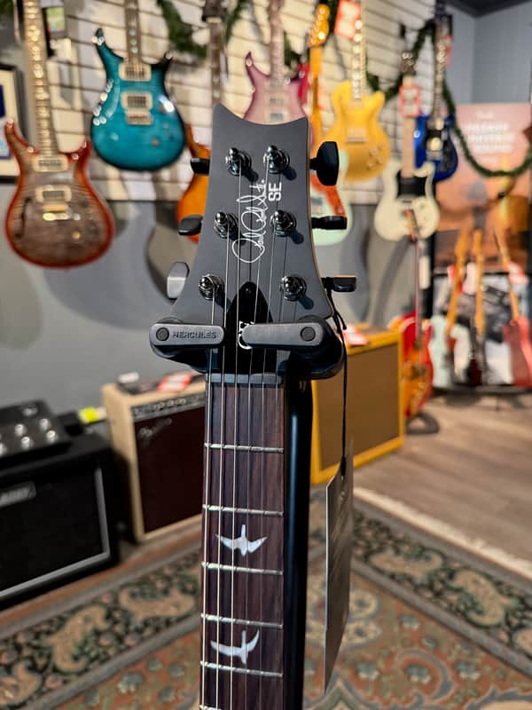 PRS SE CE 24 Satin Flat Black Top, C&M Exclusive 753
