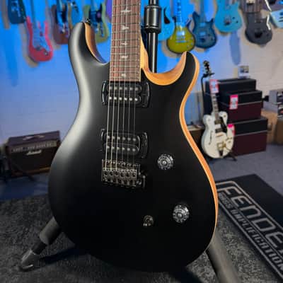 PRS SE CE 24 Satin - Flat Black Top, C&M Exclusive - Black
