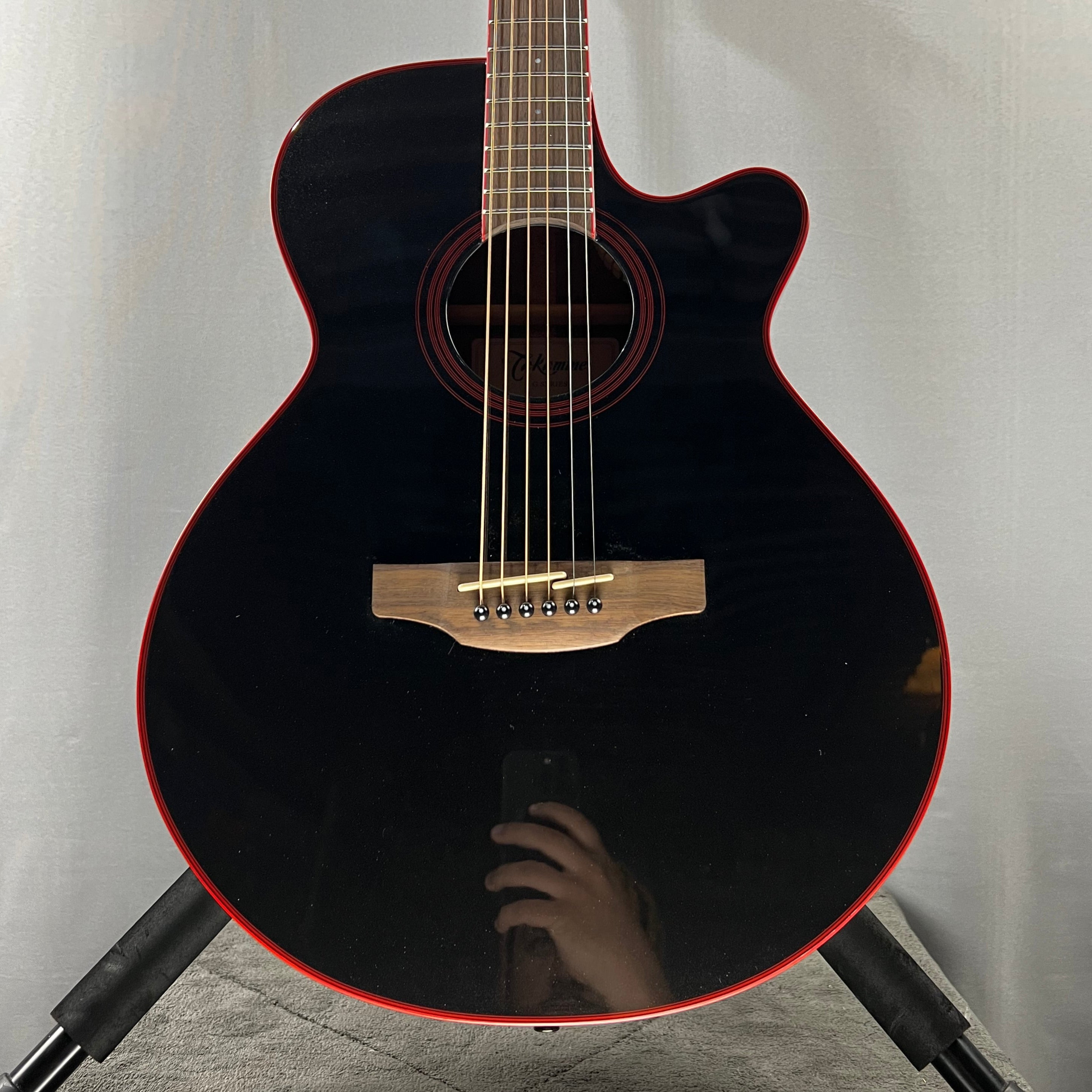 Takamine GF49CE FXC Acoustic-electric guitar - Cosmic Black & PLEK*D #658