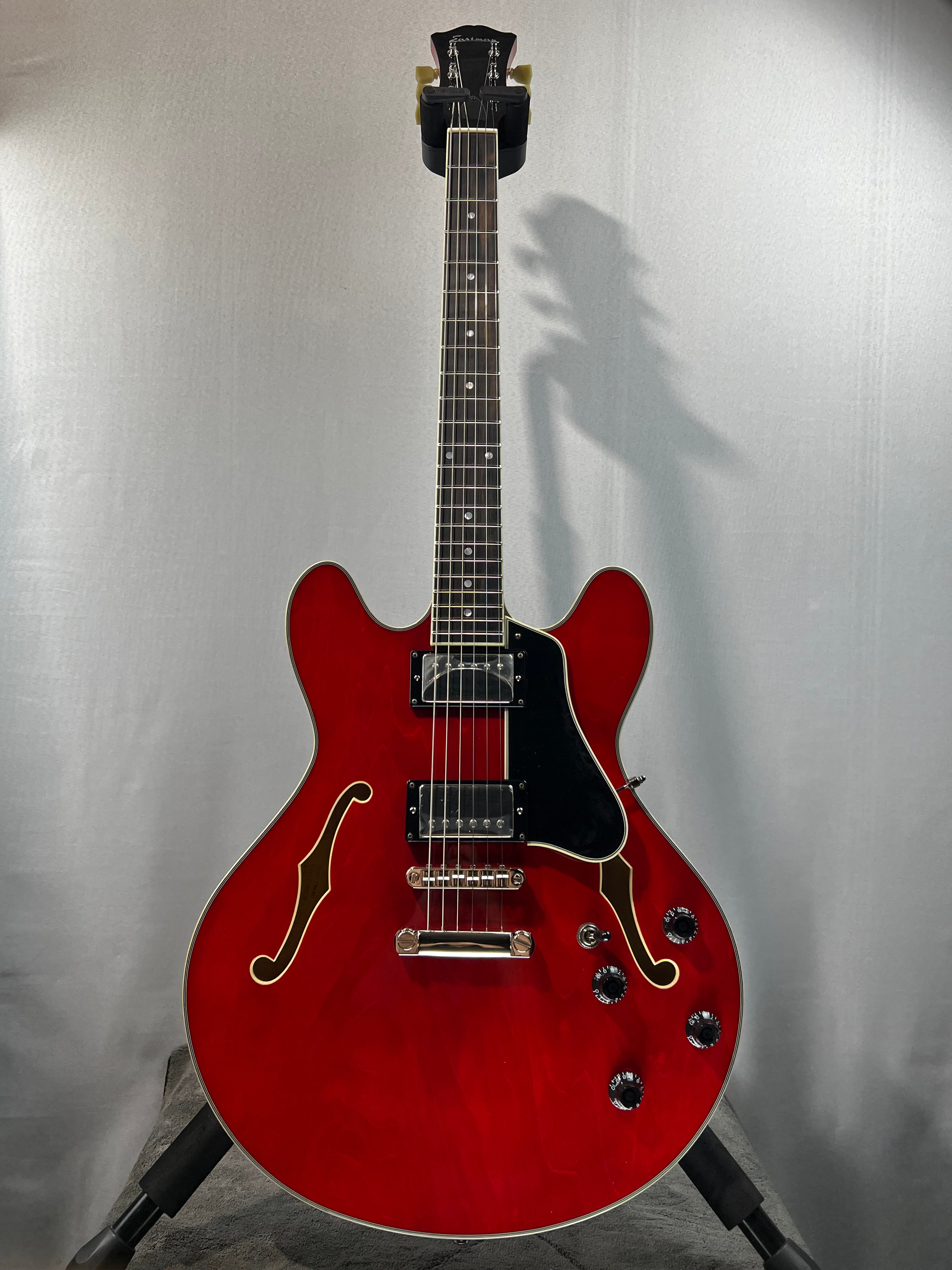 T386RD Thinline Semi-hollowbody Electric Guitar - Red #258