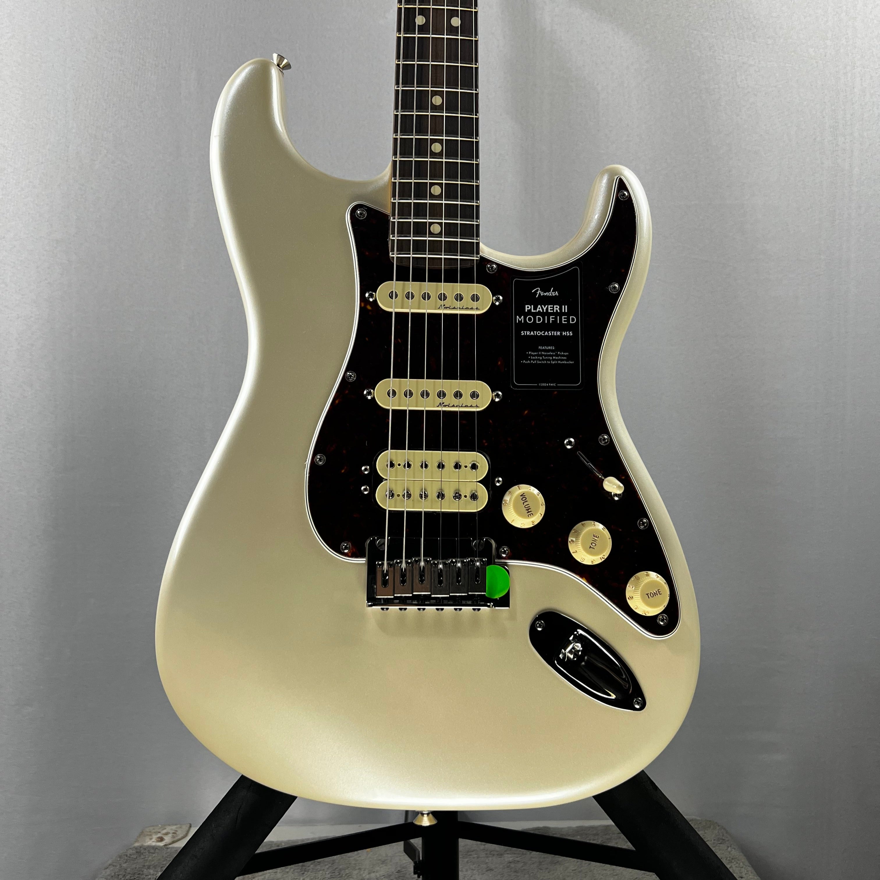 Player II Modified Stratocaster HSS Electric Guitar - Olympic Pearl, Rosewood Fingerboard #368 GET PLEK'D #368