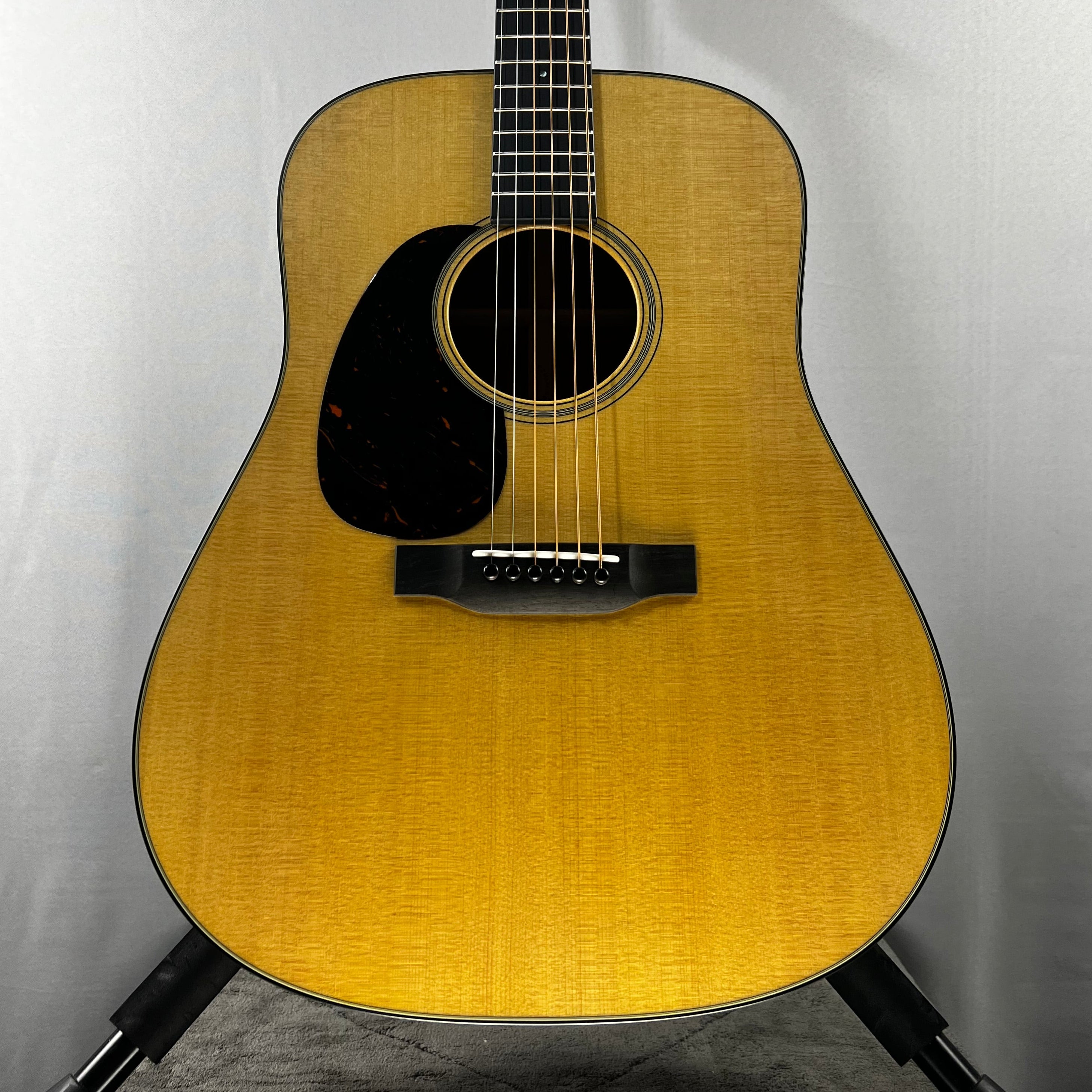 D-18 Left-Handed Satin Standard Series Acoustic Guitar - Satin Natural with Aging Toner (2025) #006
