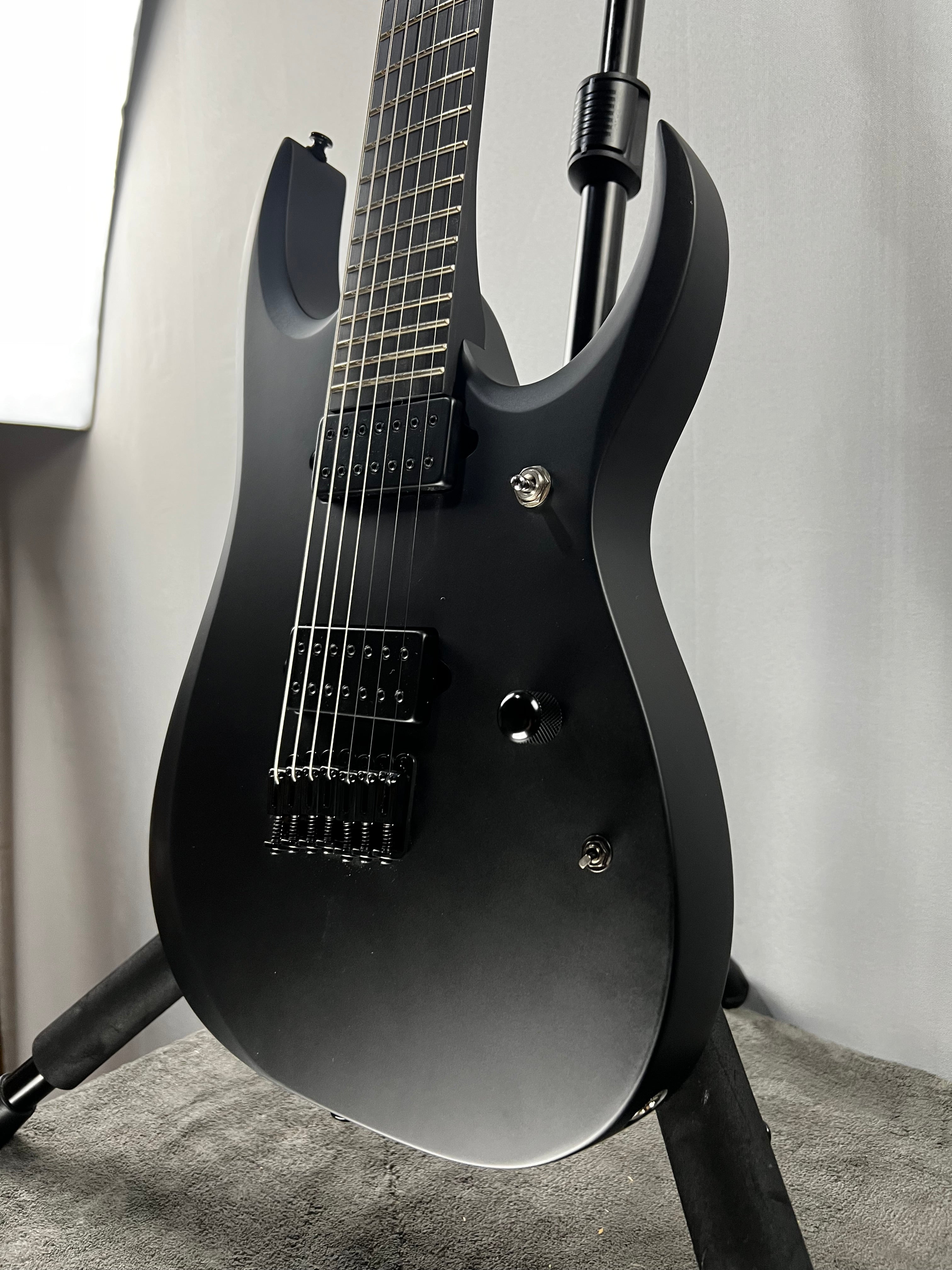 Iron Label RGDRB71 Electric Guitar - Black #298 GET PLEK'D!