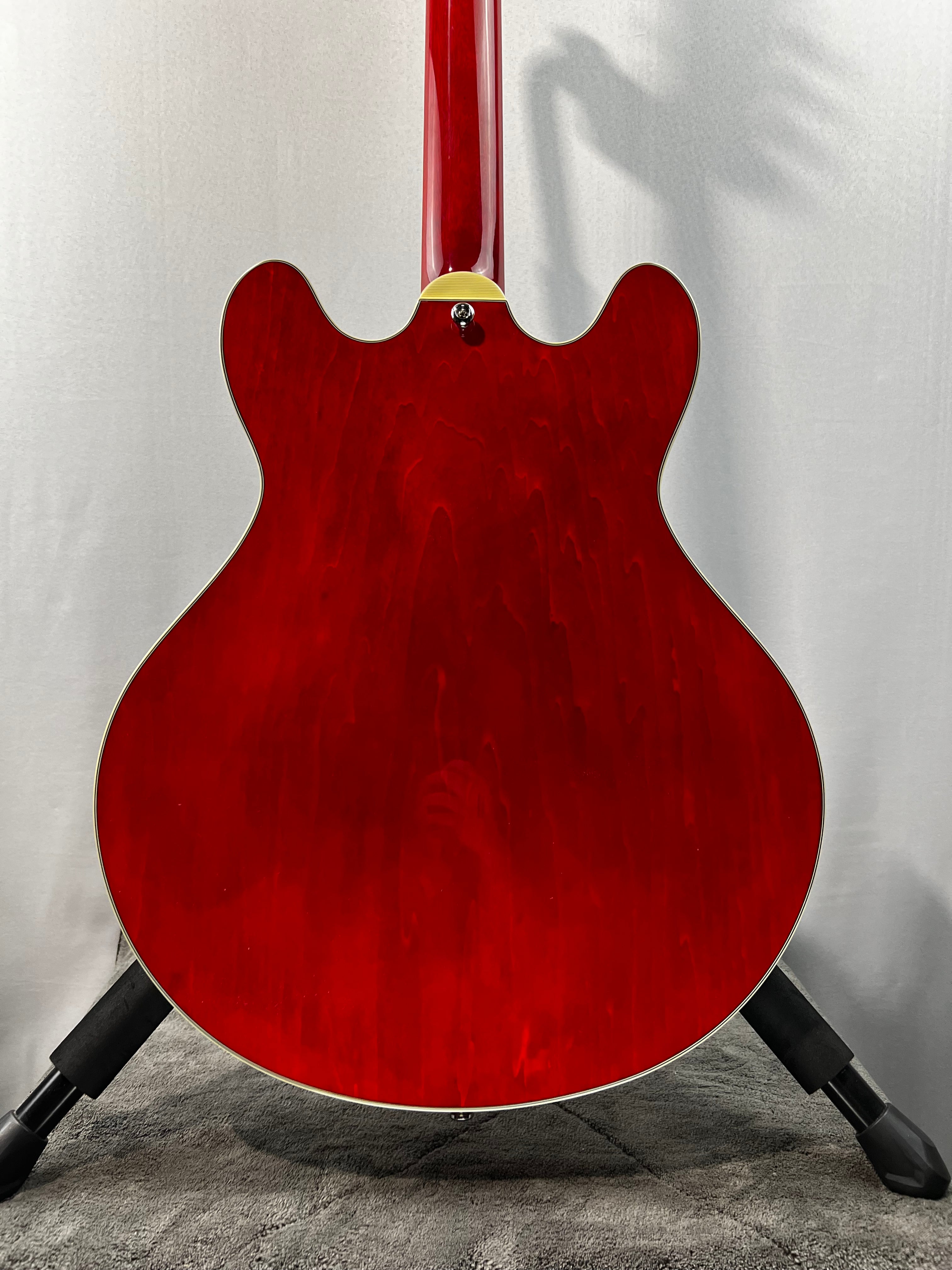 T386RD Thinline Semi-hollowbody Electric Guitar - Red #258