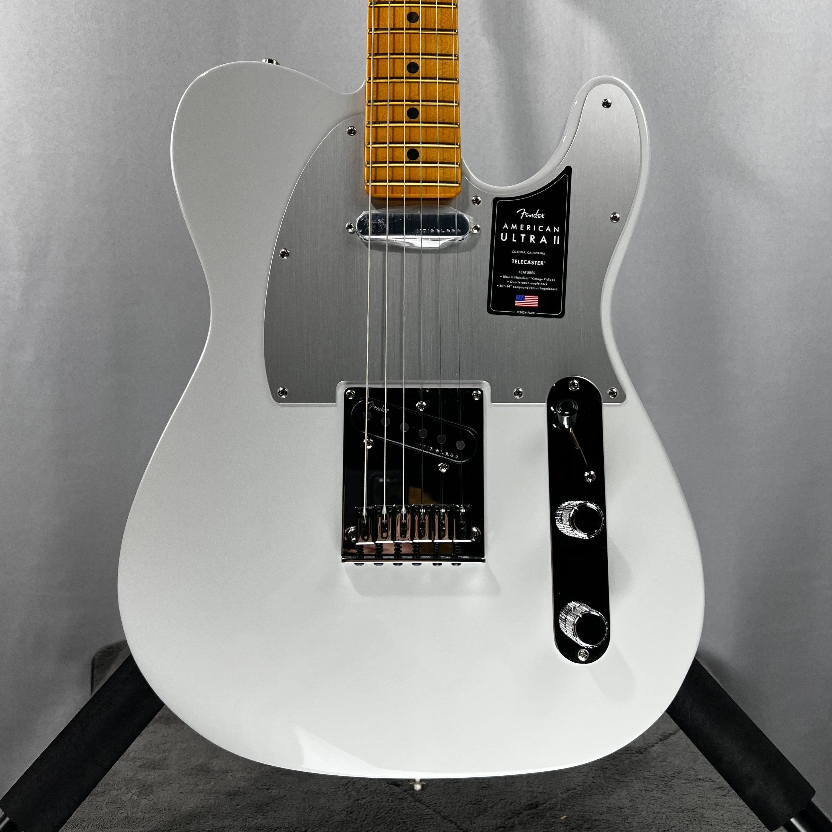 American Ultra II Telecaster Electric Guitar - Avalanche, Maple Fingerboard #087